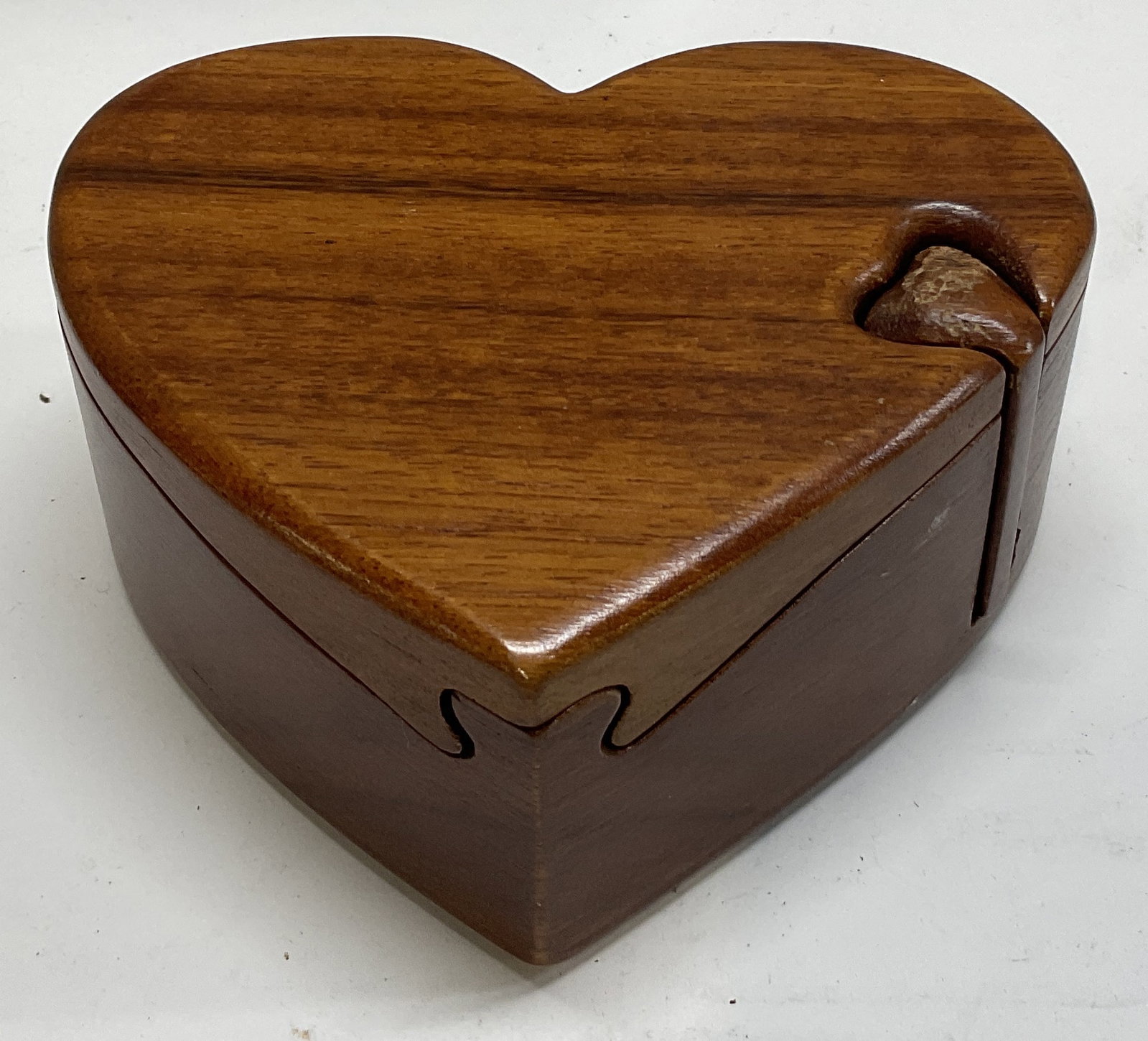Handcrafted Wooden Heart-Shaped Puzzle Box (1 of 9)