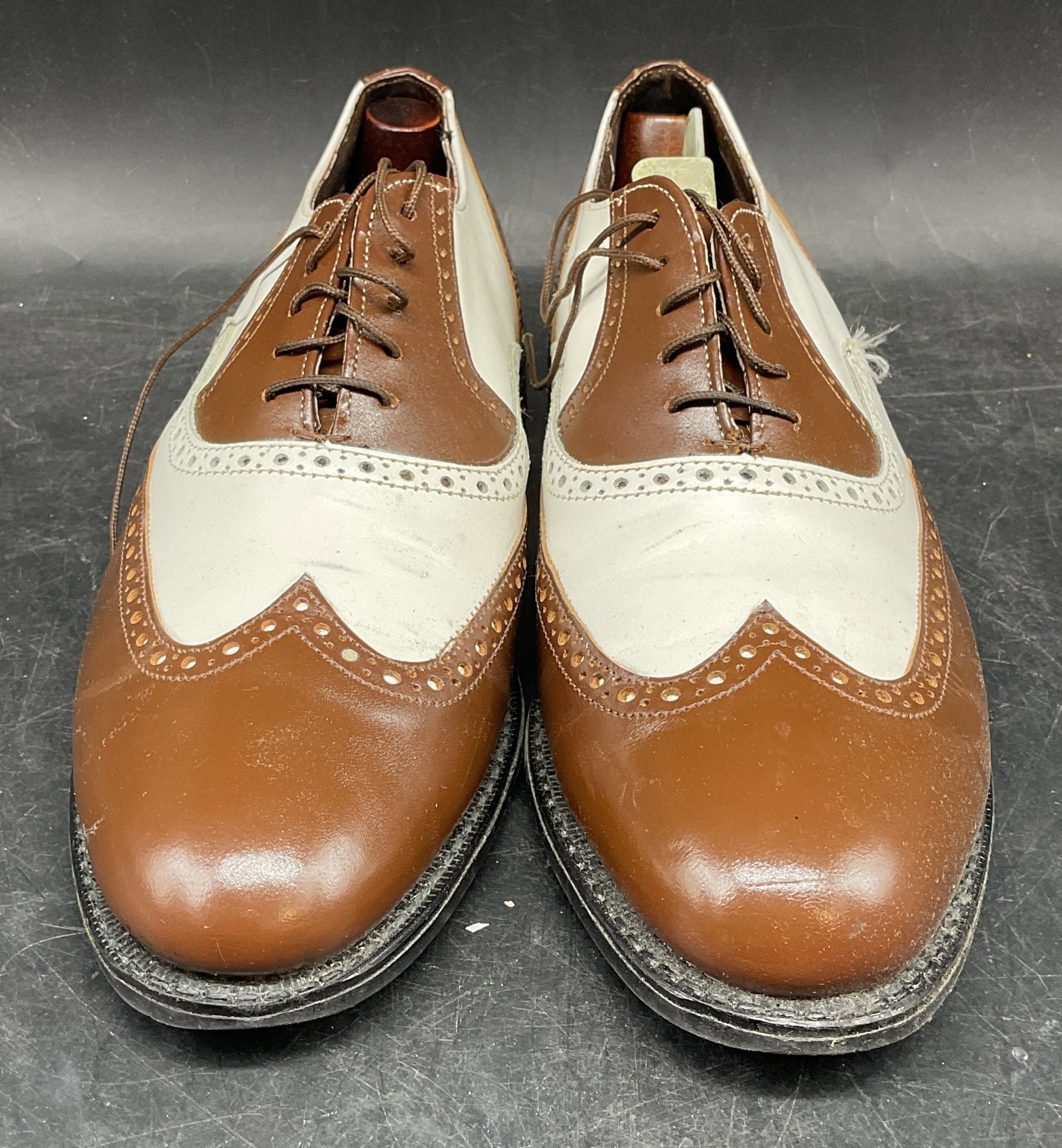 Stuart McGuire Brown Leather Golf Shoes (1 of 7)