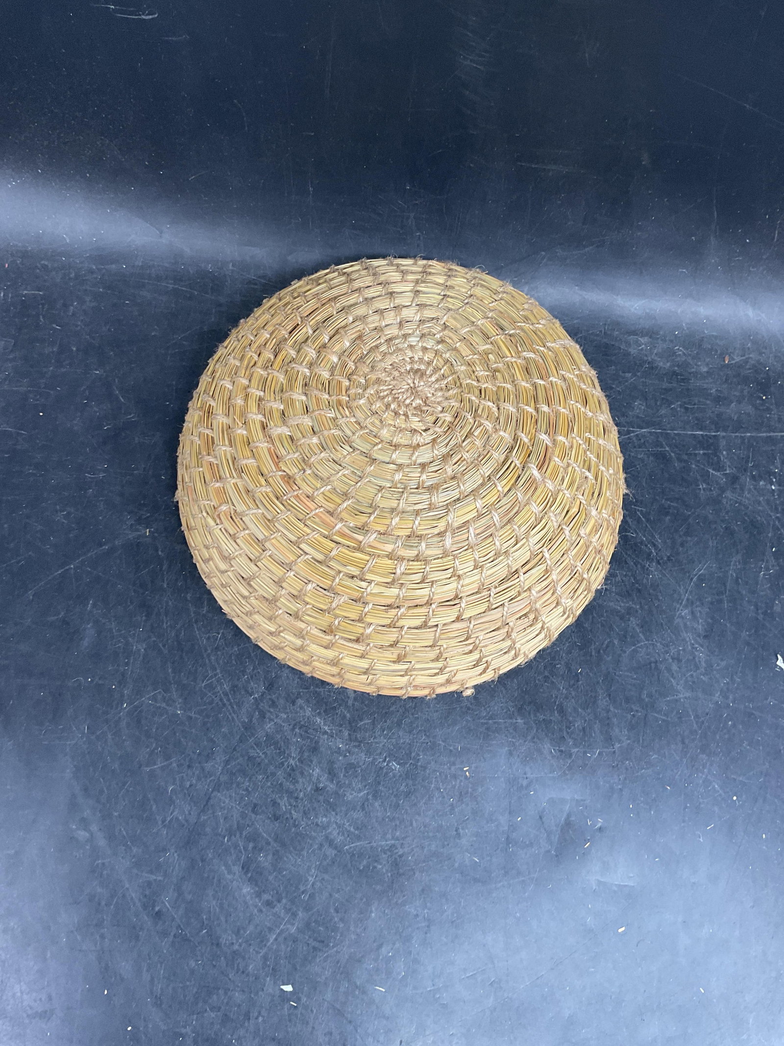 Set 3 Woven coiled Grass Baskets - 8