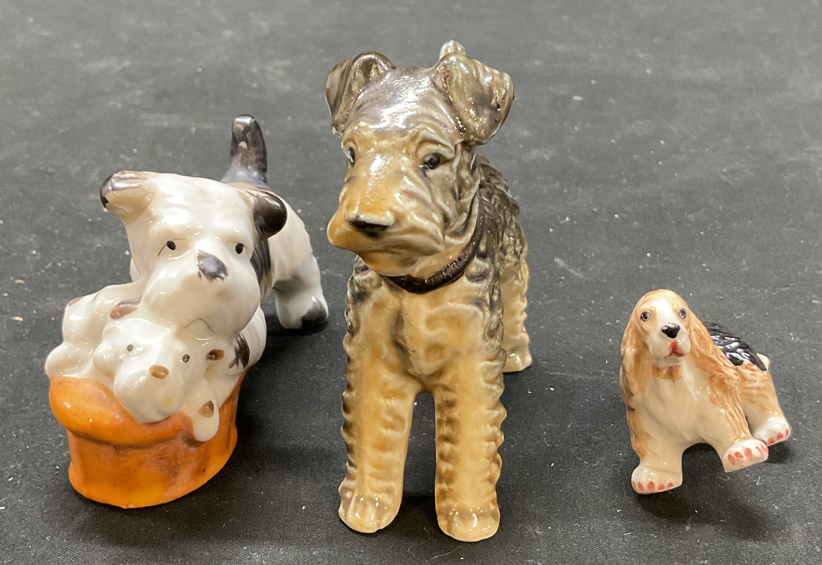 Lot 3 Vintage Ceramic Dog Figures Japan (1 of 9)