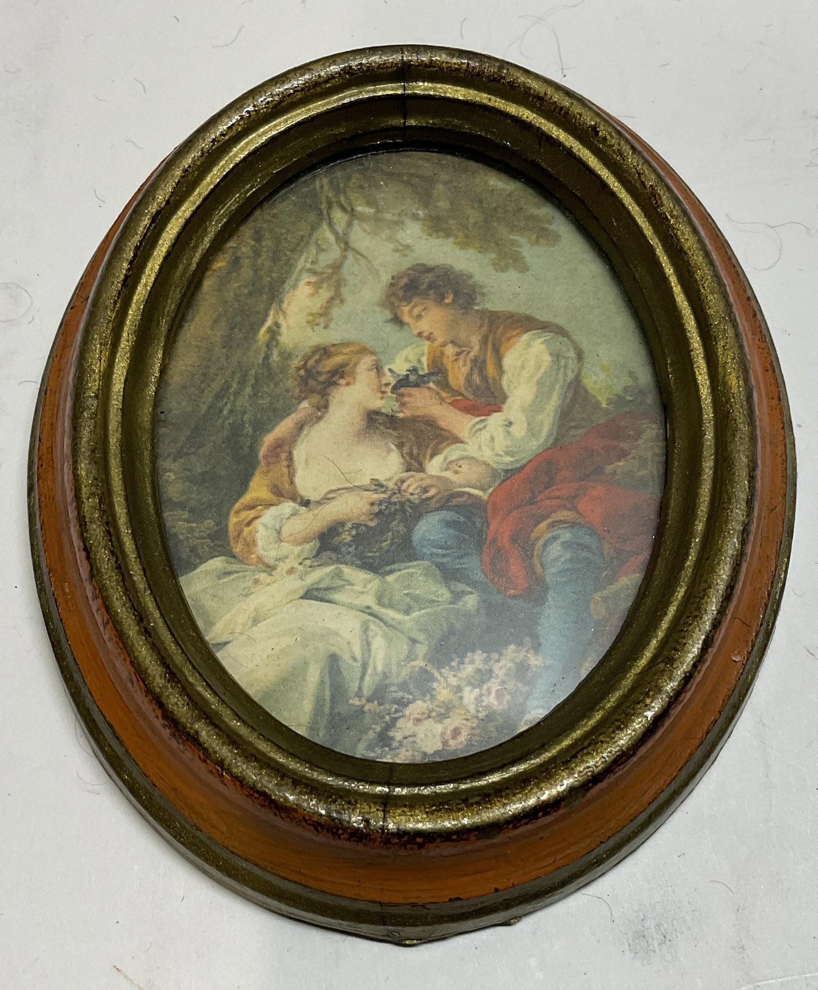 VTG Framed La Cage Miniature Print ITALY (1 of 6)
