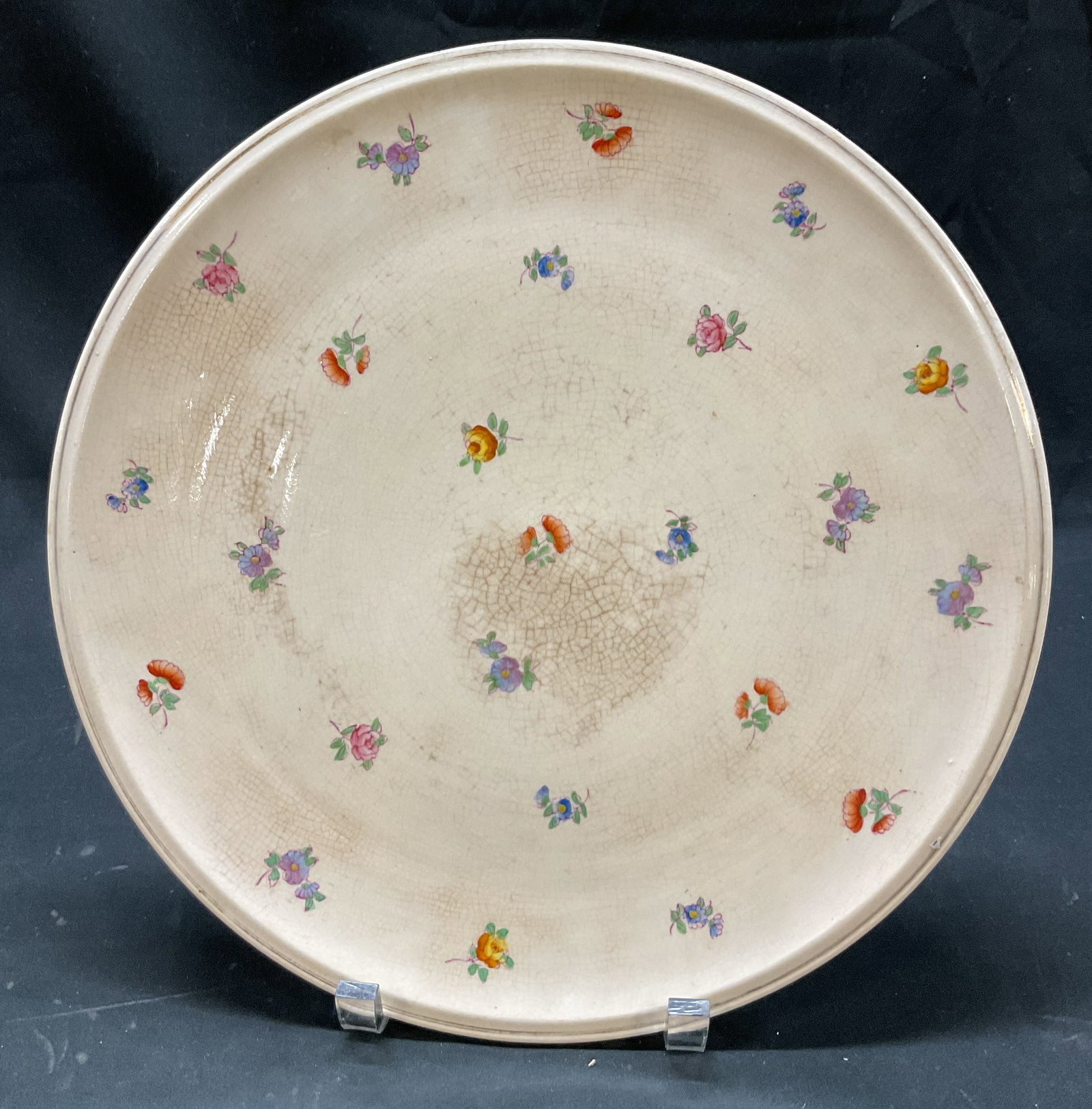 Vintage Porcelain Floral Platter Japan (1 of 7)