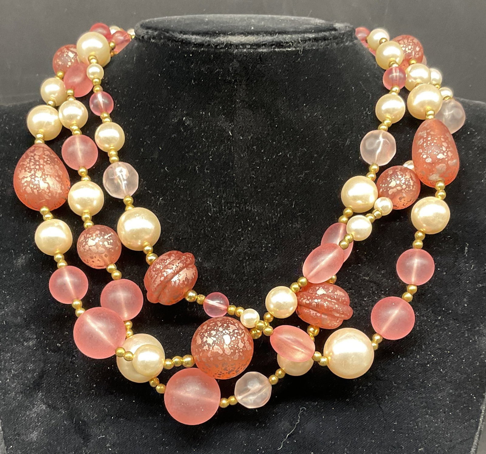 1928 Jewelry Co Pink Faux Pearl Necklace NWT (1 of 7)