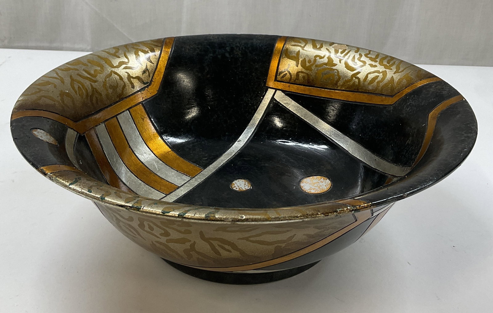 Vintage Ceramic Inlaid Decorative Bowl (1 of 10)