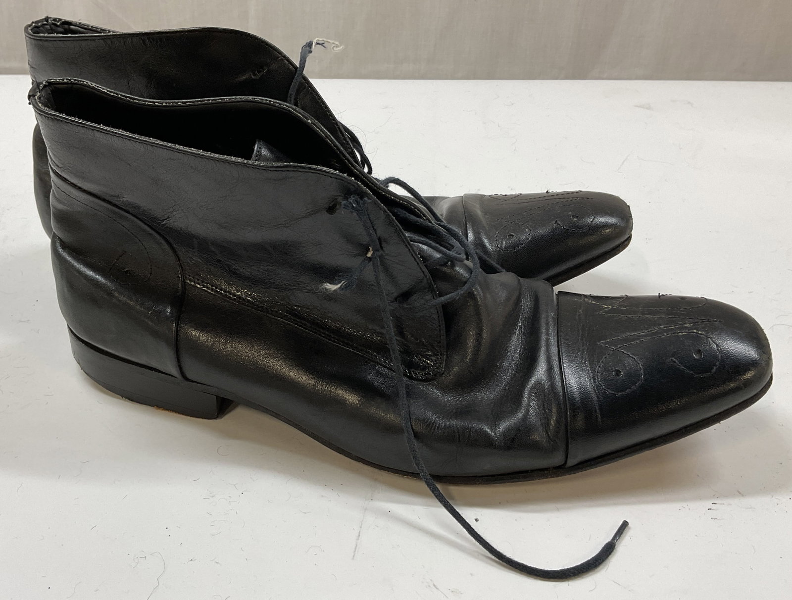 Giraudon Black Leather Lace Up Boots Brazil (1 of 11)