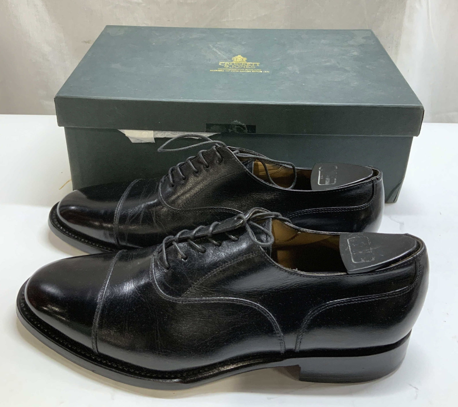 Facconable Black Leather Oxford Shoes ITALY (1 of 7)