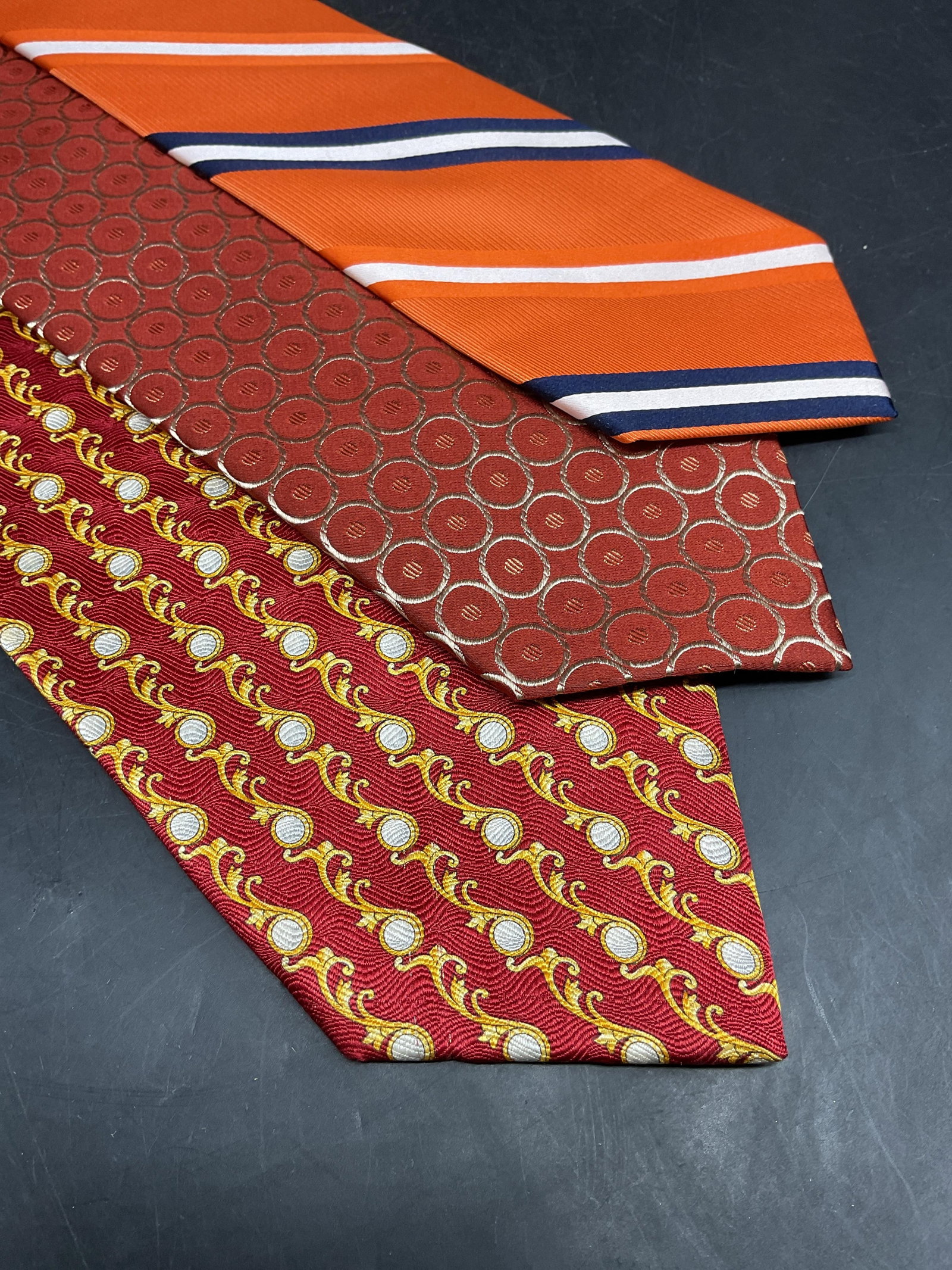 3 BCBG, Nautica, Richel Royal Red Silk Ties (1 of 7)
