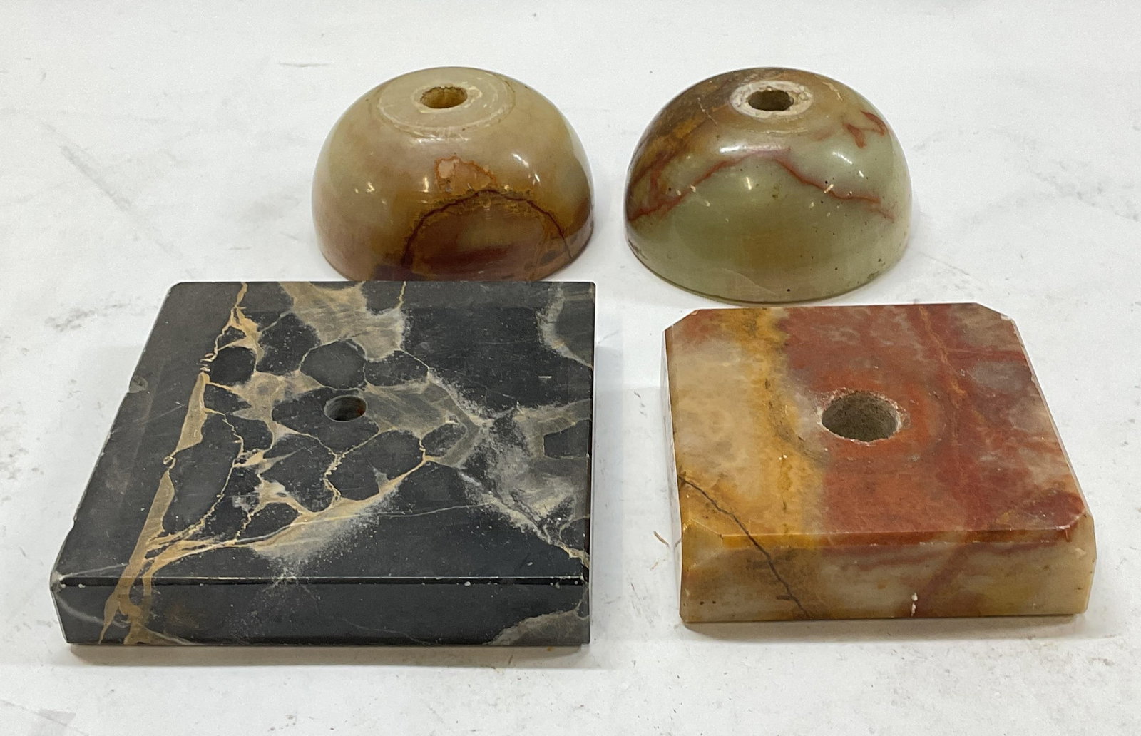 Lot 4 Natural Carved Stone Pedestal Bases (1 of 6)