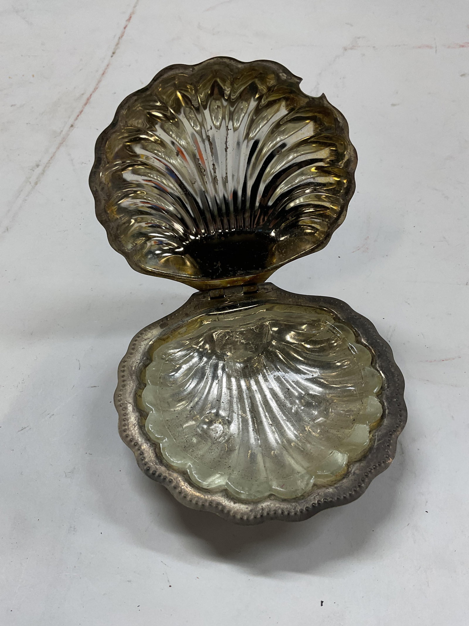 Silver Plated Scalloped Shell Serving Dish - 4