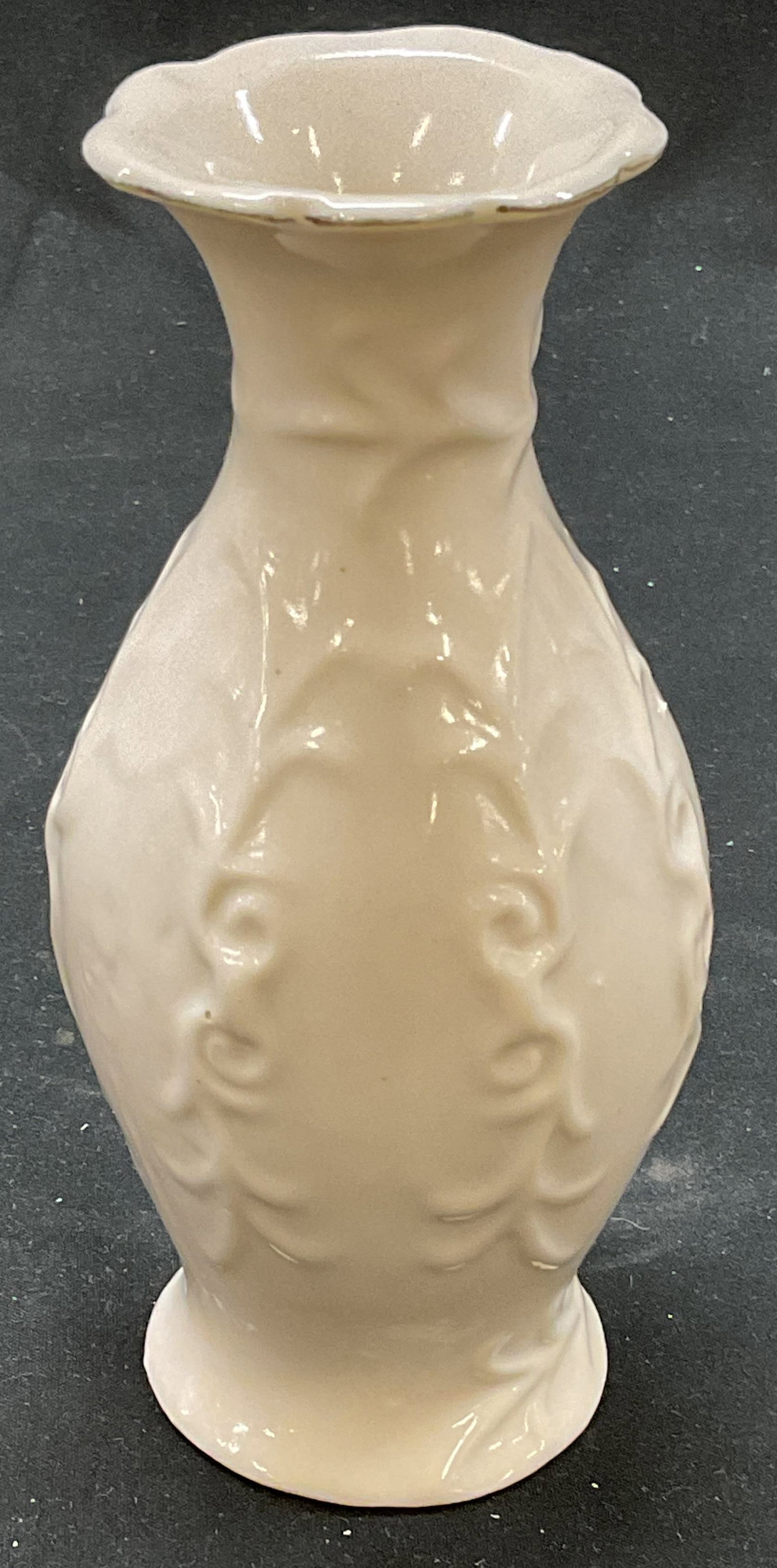 Vintage CWI White Porcelain Fluted Bud Vase (1 of 6)