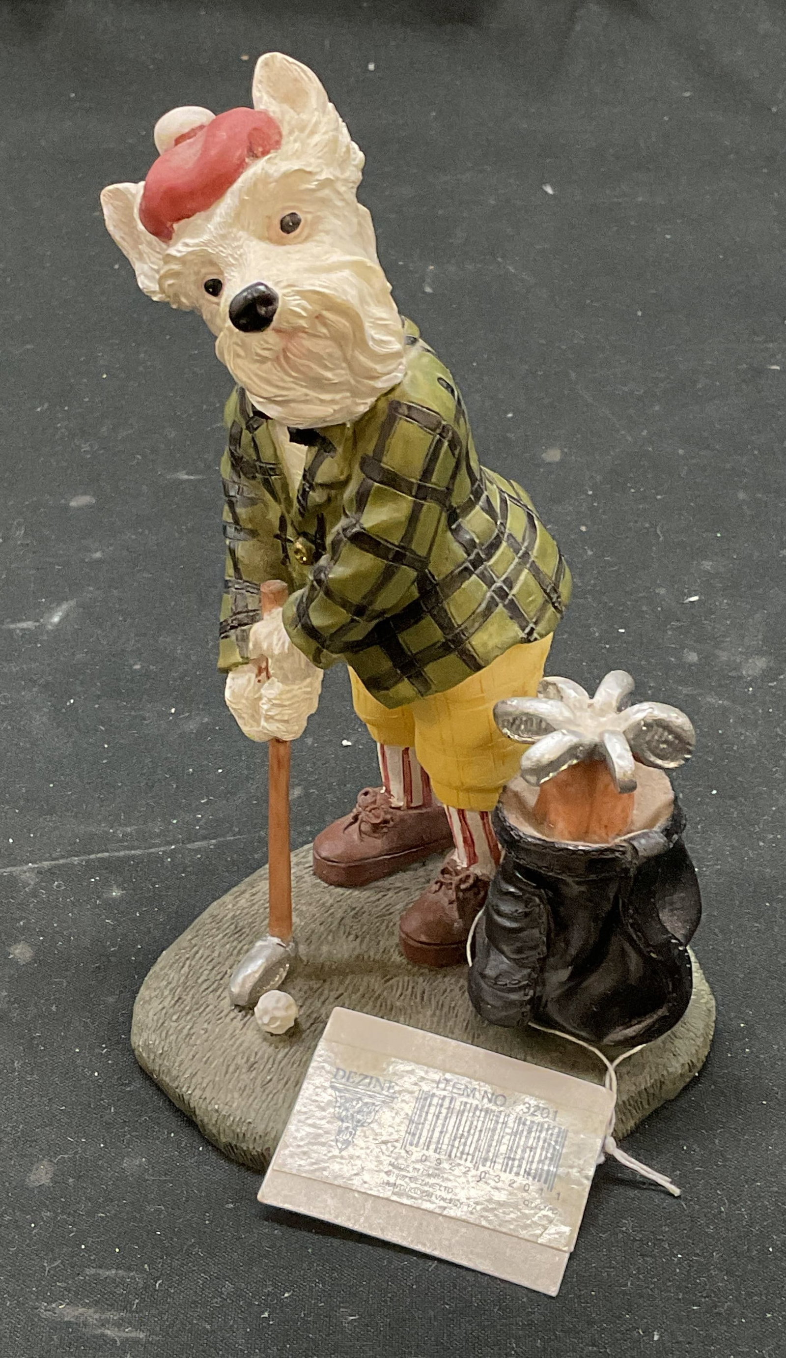 1997 Dezine Dog Days Golf Figurine (1 of 6)