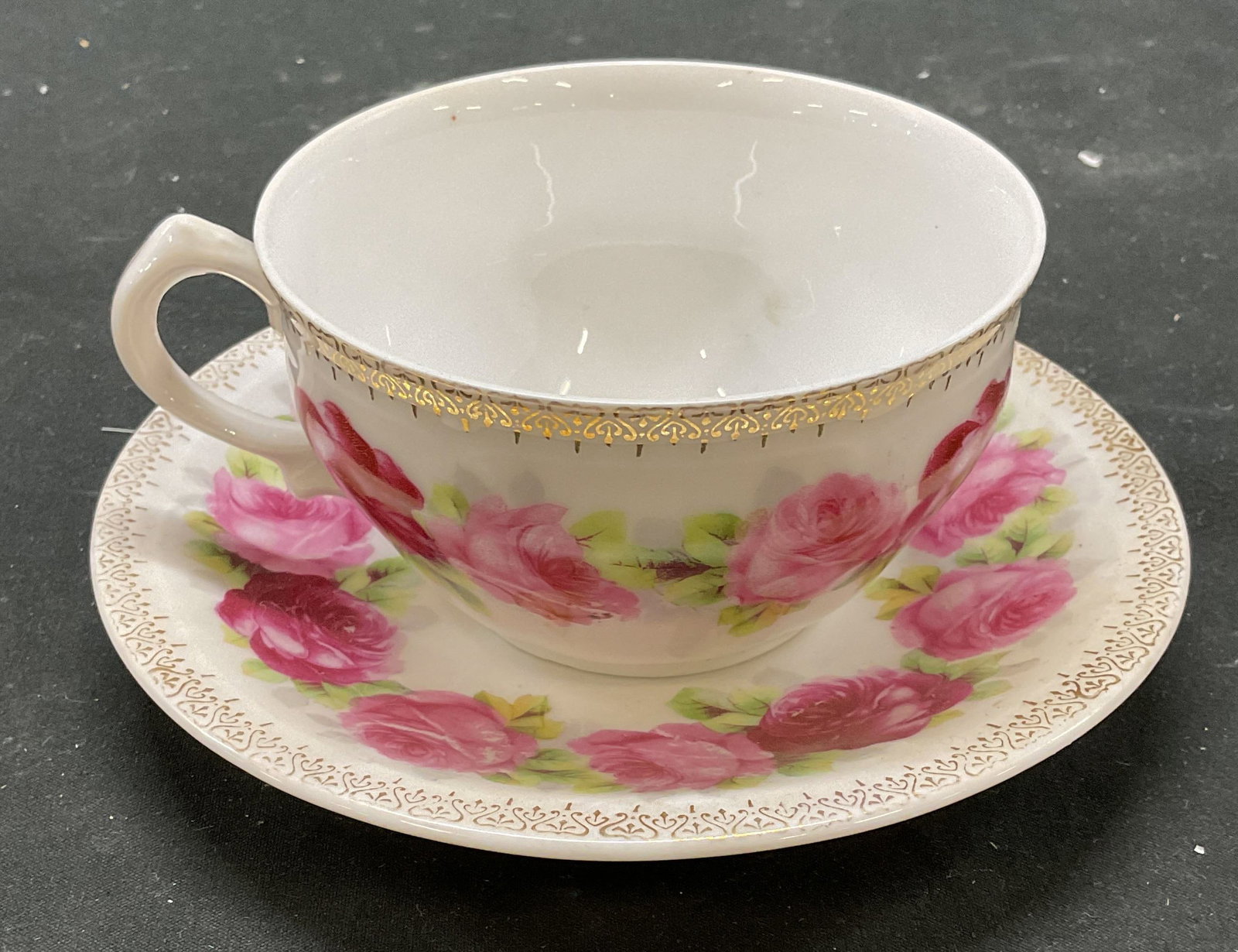 ZS & Co Porcelain Floral Teacup & Saucer Germany (1 of 6)