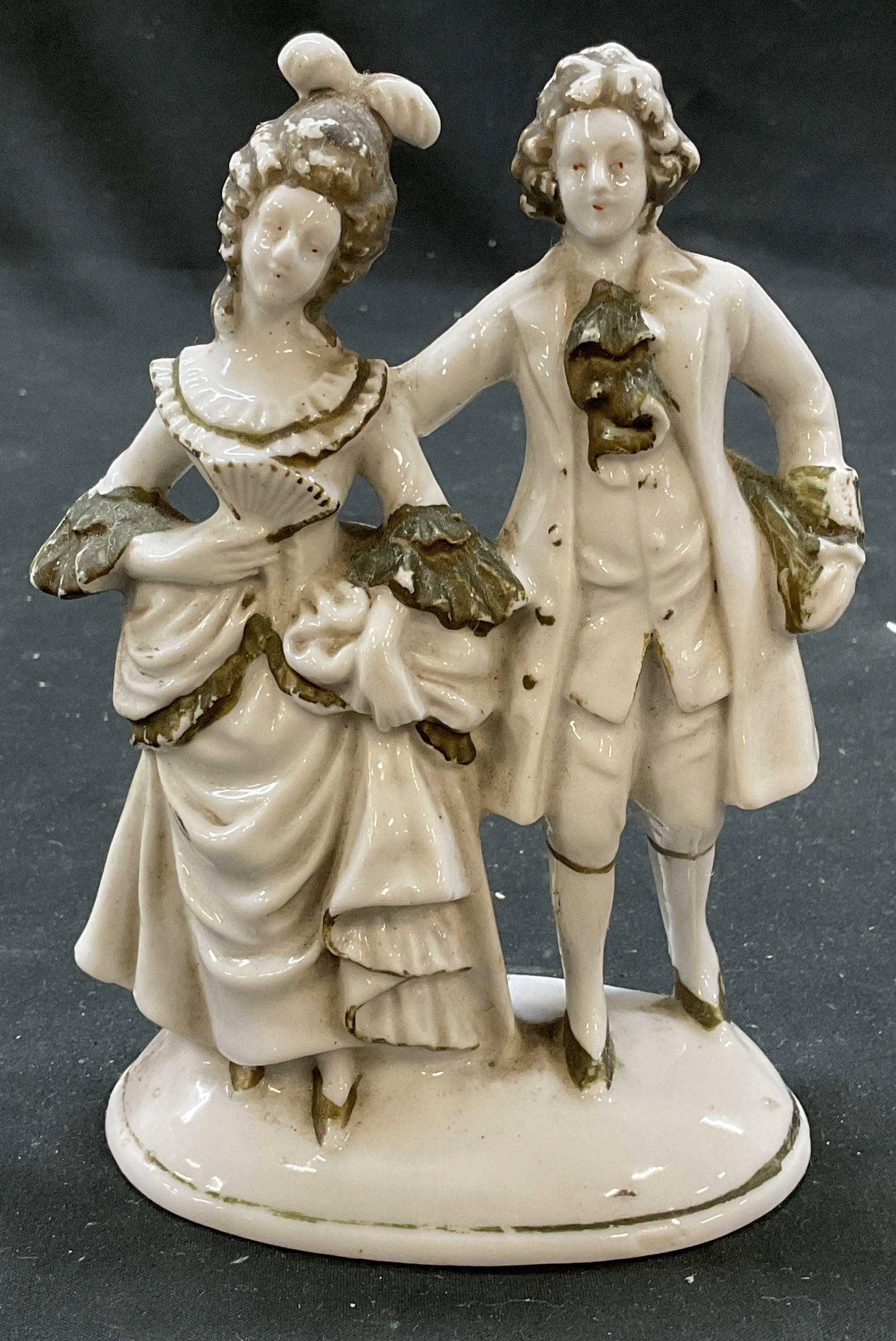 Maruyama Toki Colonial Couple Porc Figurine Japan (1 of 6)