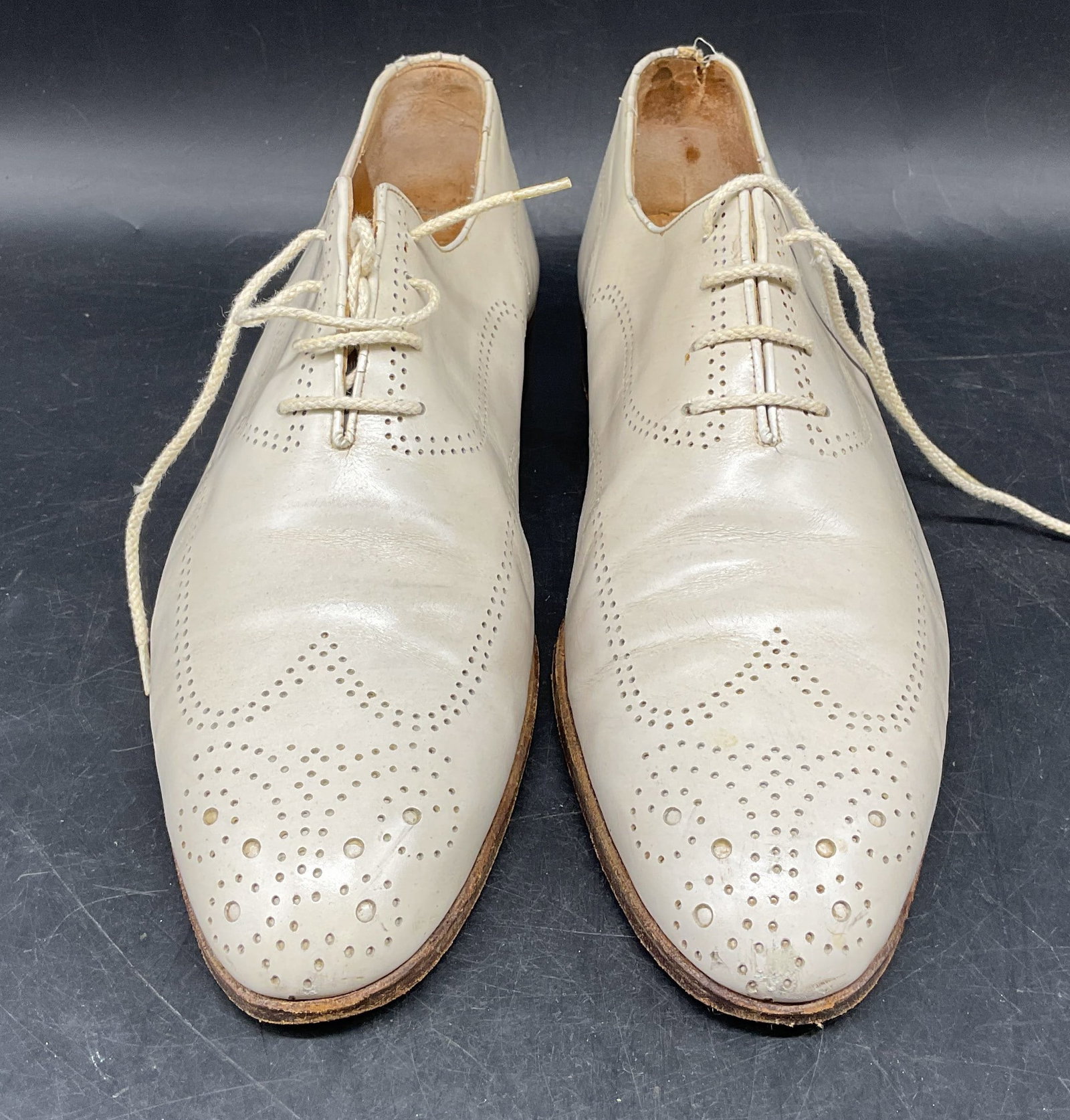 Bennis Edwards White Leather Shoes, Italy (1 of 6)
