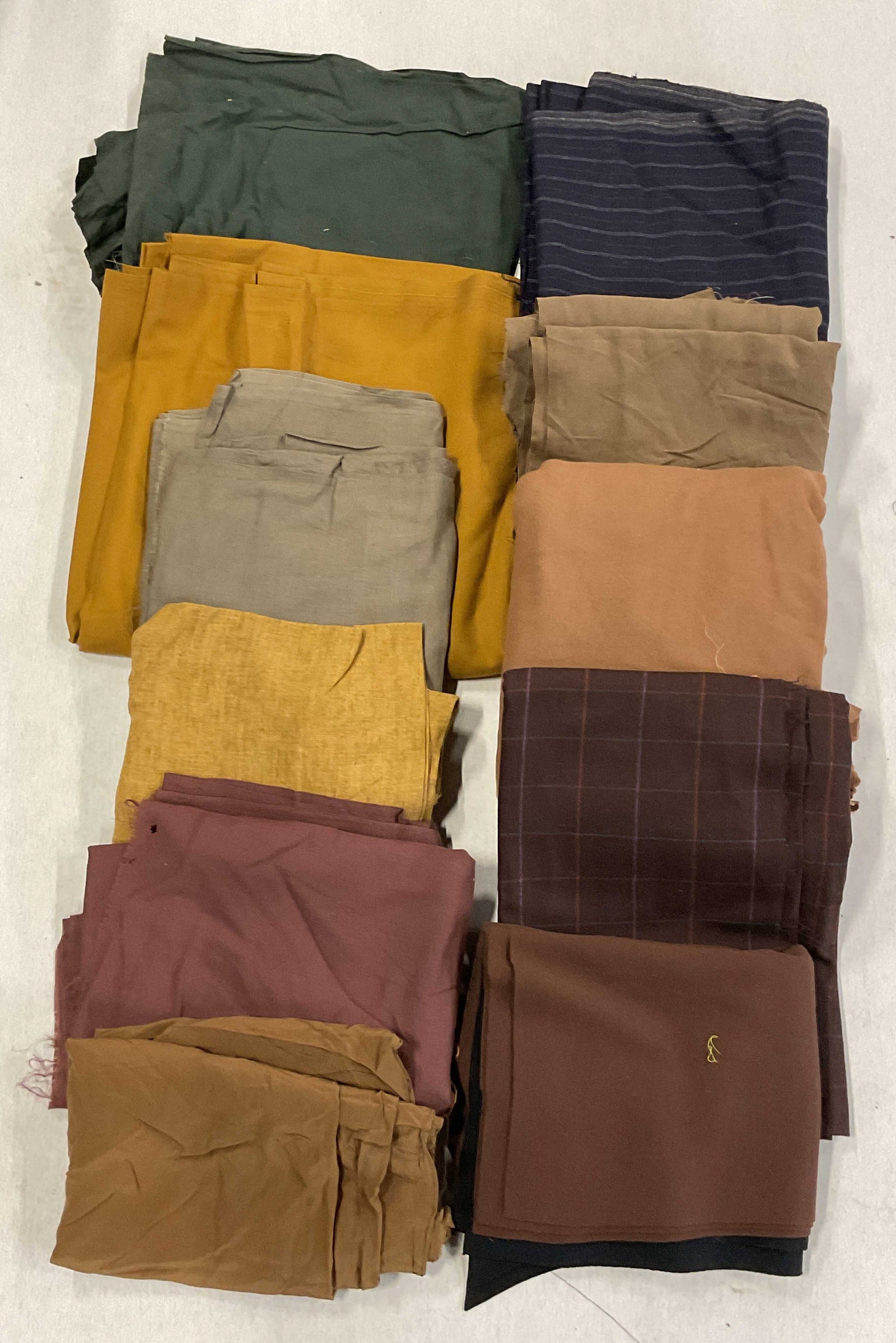 Group Lot Cotton & Wool Fabrics (1 of 6)
