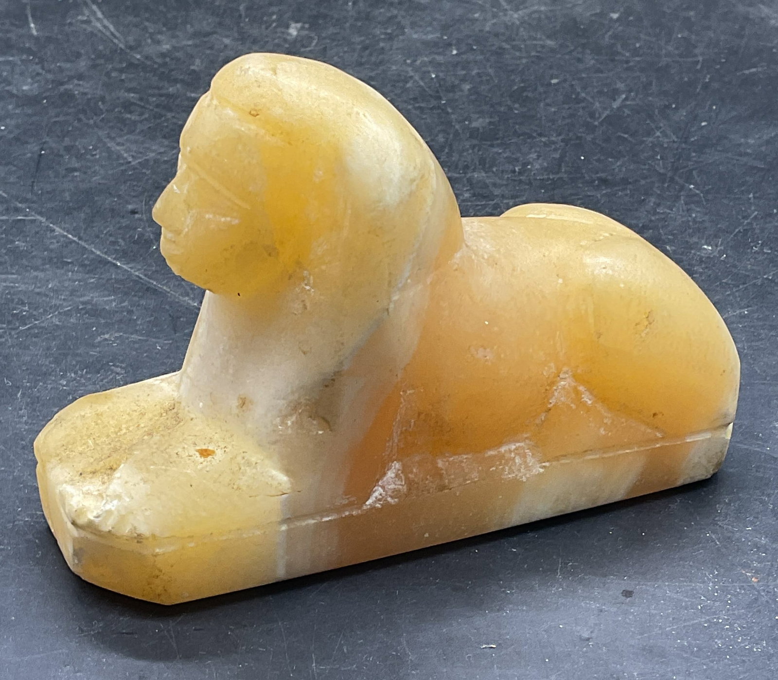 Vintage Carved Onyx Sphinx Figurine Statue (1 of 6)