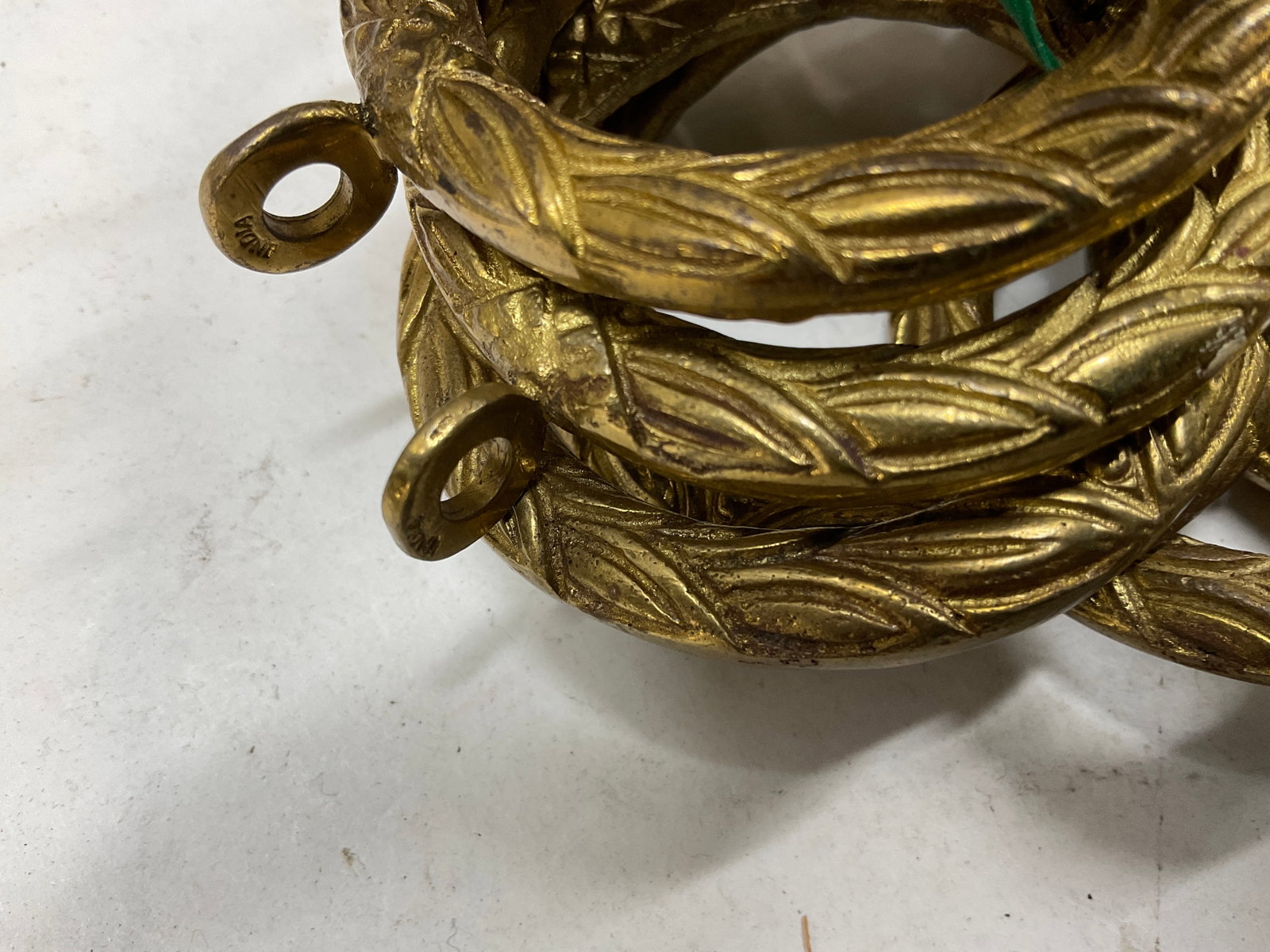 Lt 24 VTG Brass Drapery Curtain Rings INDIA - 5