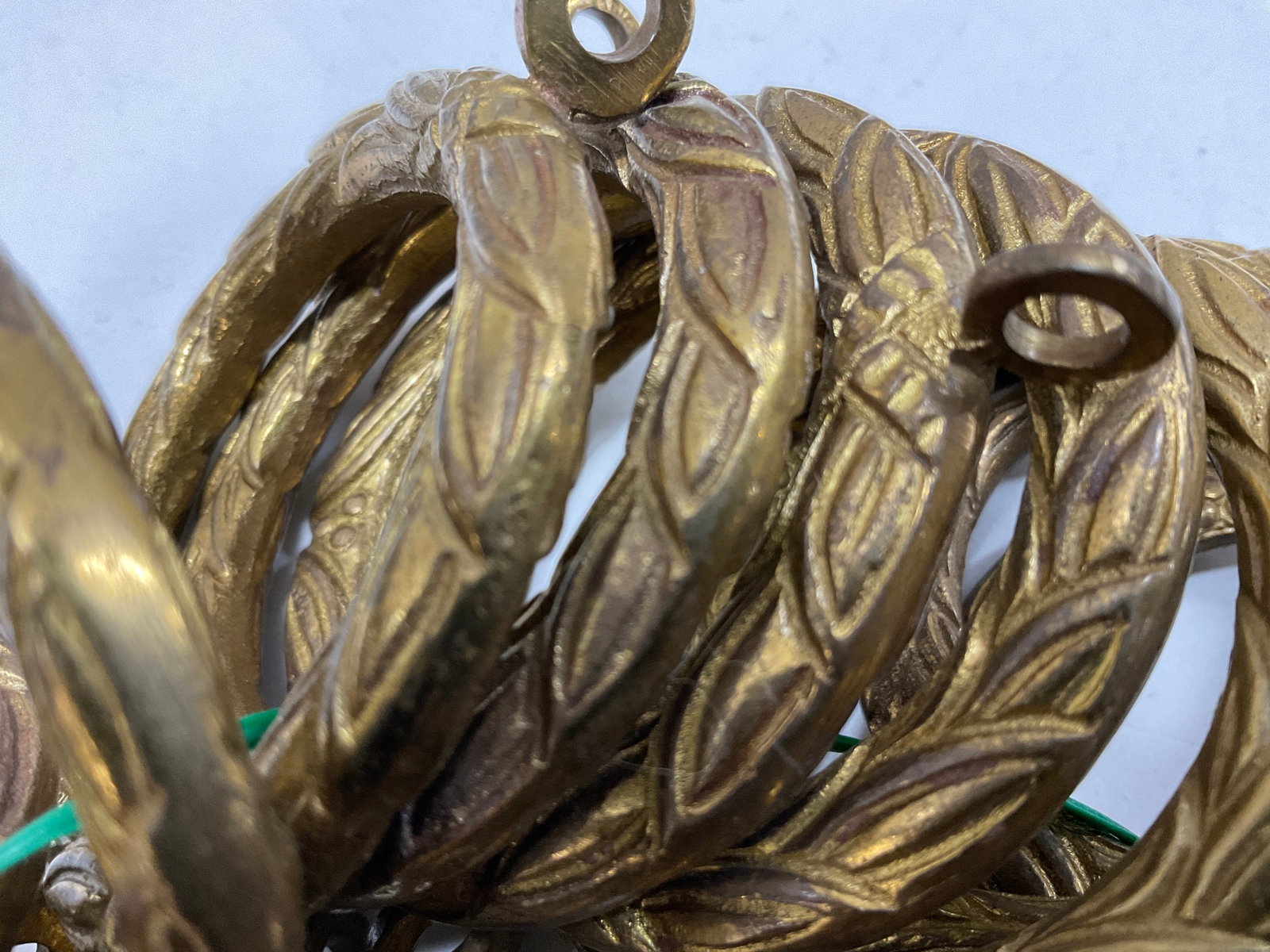 Lt 24 VTG Brass Drapery Curtain Rings INDIA - 6