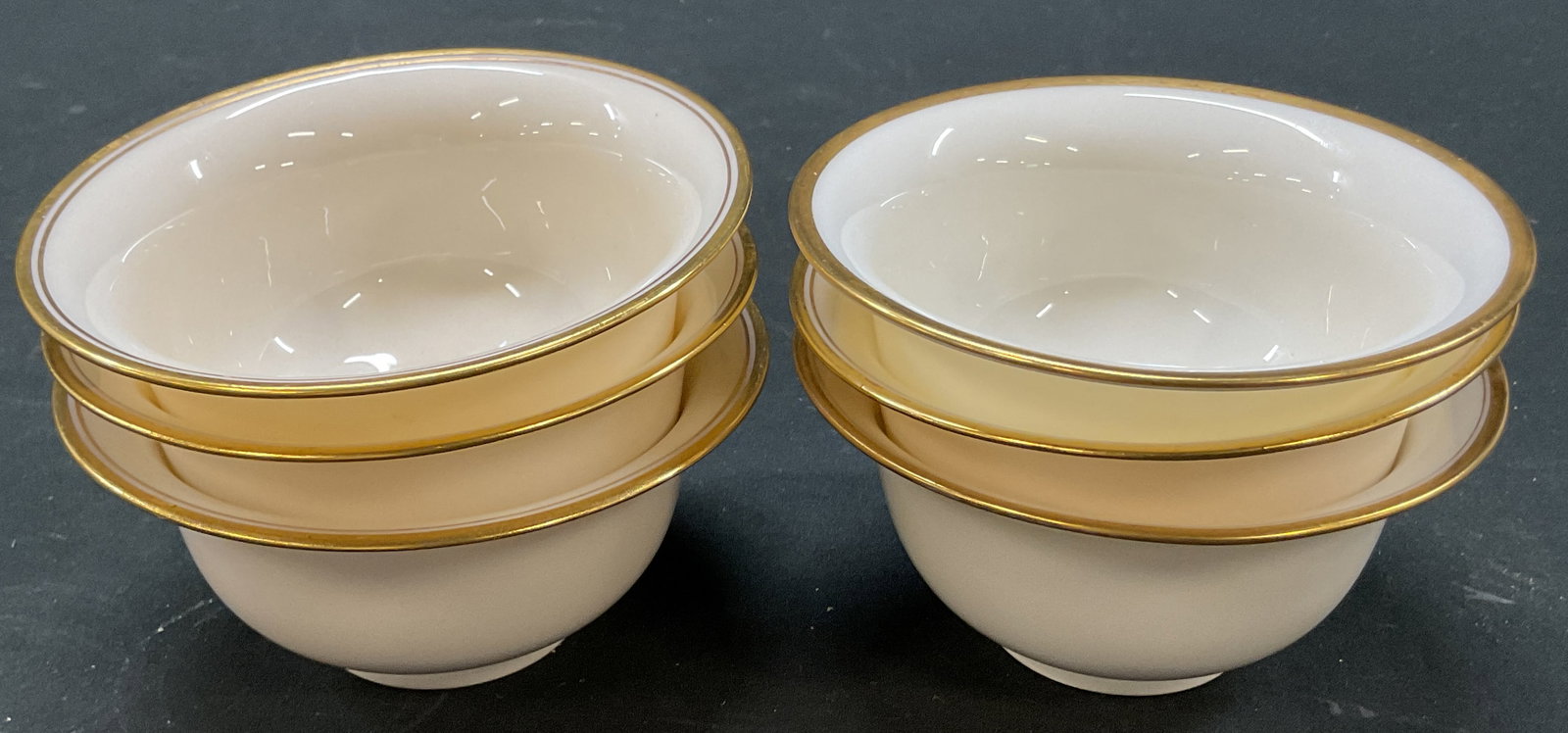 Set 6 Lenox Gilt Rim Porcelain Bowls (1 of 6)