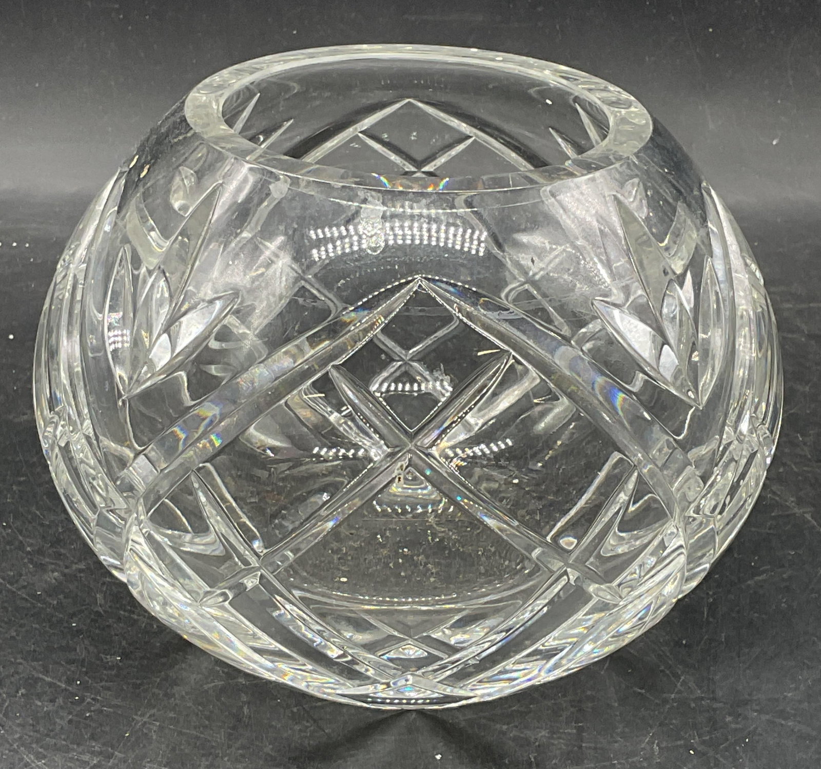 Heavy Cut Crystal Rose Bowl Vase (1 of 6)