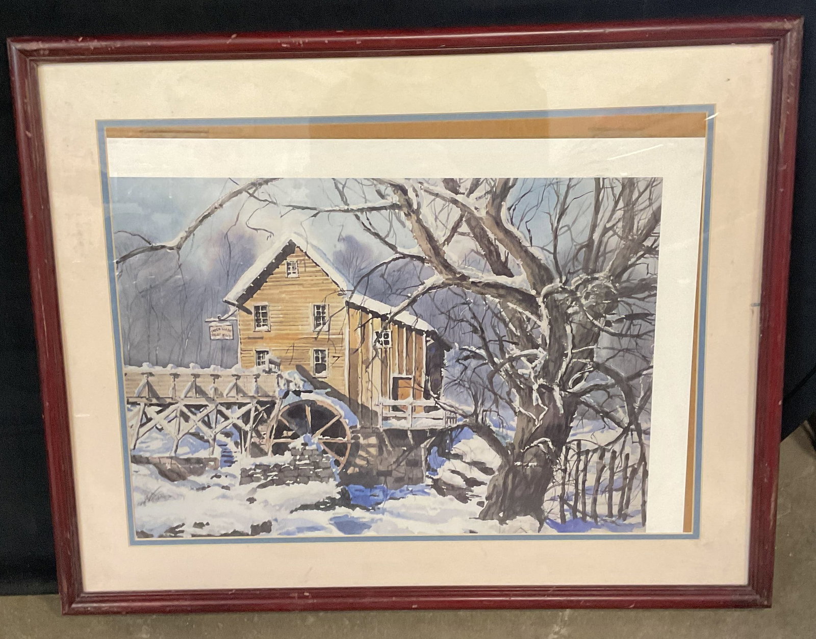 Roy Purcell The Old Gristmill Lithograph COA 29in (1 of 7)