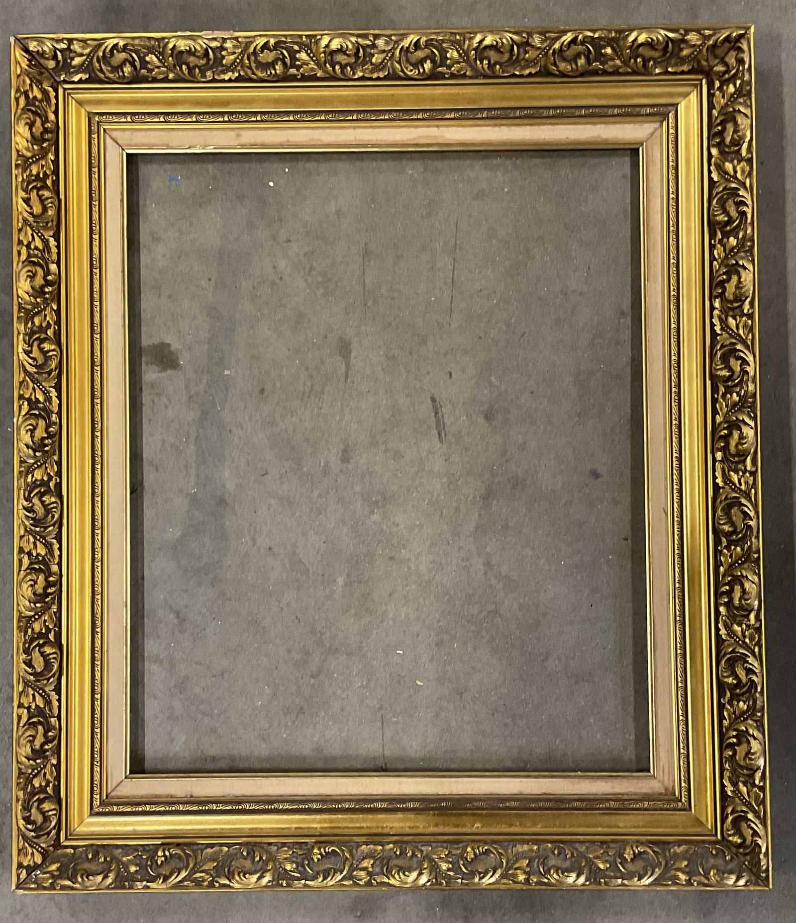 Vintage Gilt Wood Ornate Wall Frame 31x27 In (1 of 7)