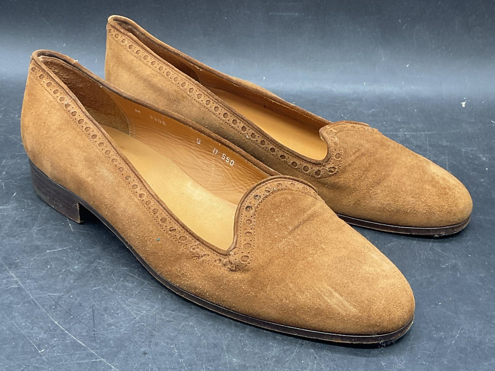 Polo Ralph Lauren Brown Suede Loafer Flats Italy (1 of 6)
