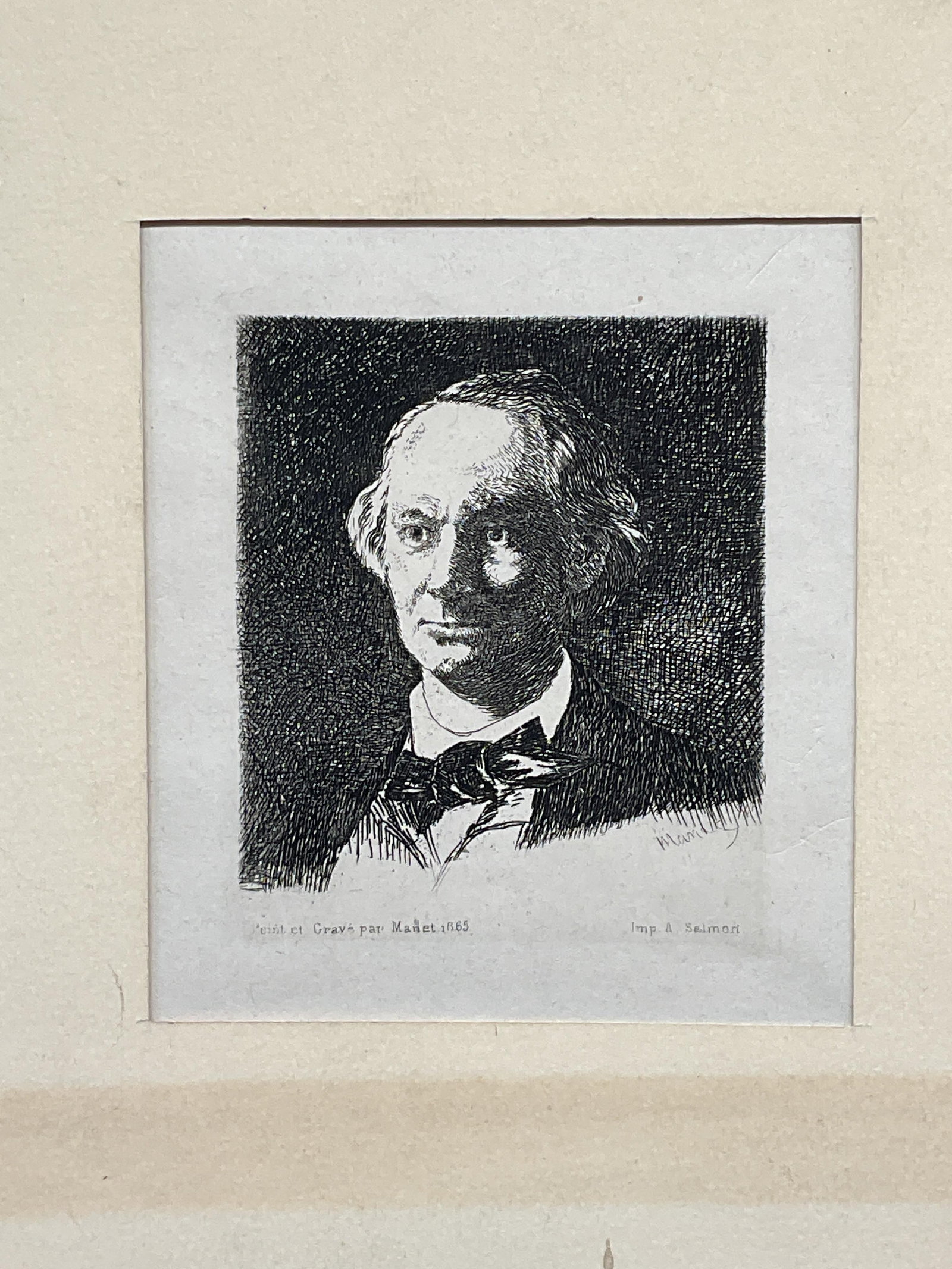 Manet Portrait of Baudelaire Etching (1 of 6)