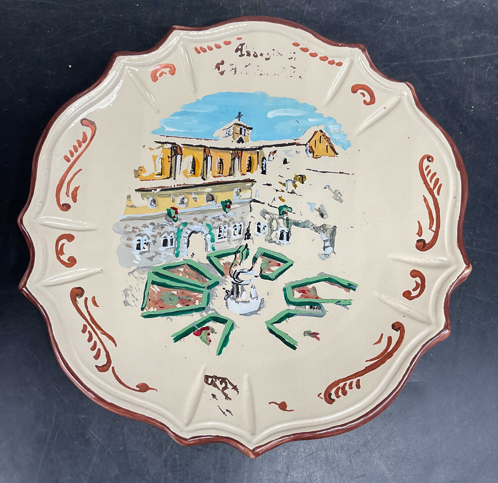 Vintage Hand Painted Ceramic Wall Plate (1 of 6)
