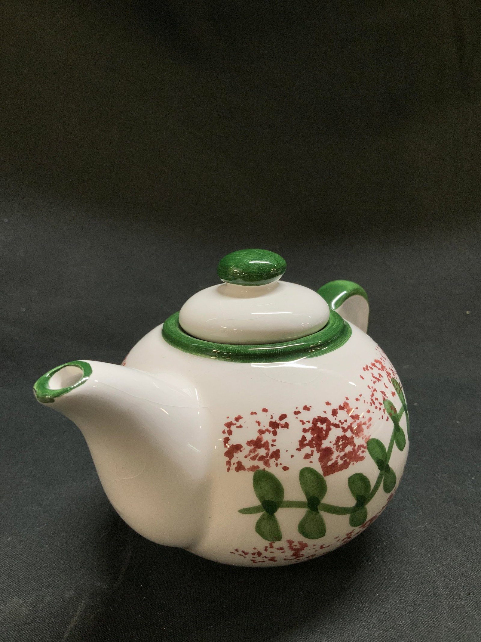 Pair Hand Painted Ceramic Teapots - 4
