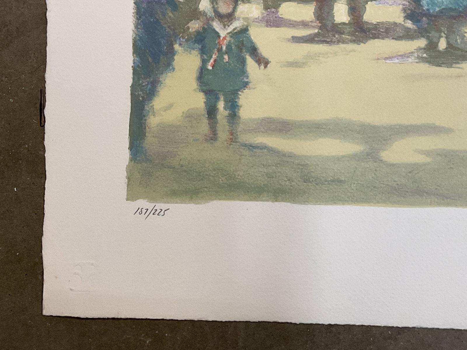 SGND Andre Gisson Carousel Lithograph 27in - 3