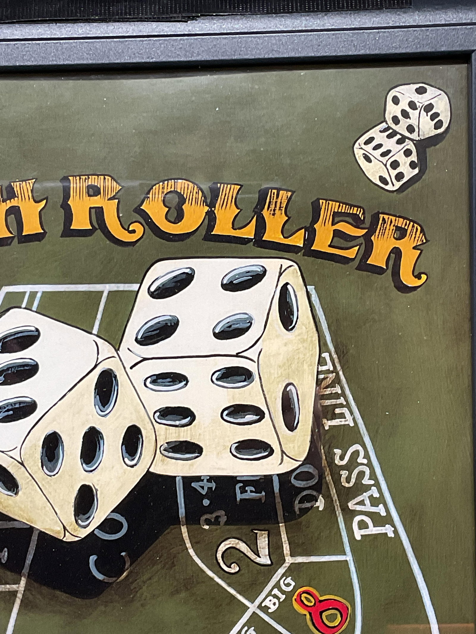 Framed Gorham High Roller Gambling Litho - 4