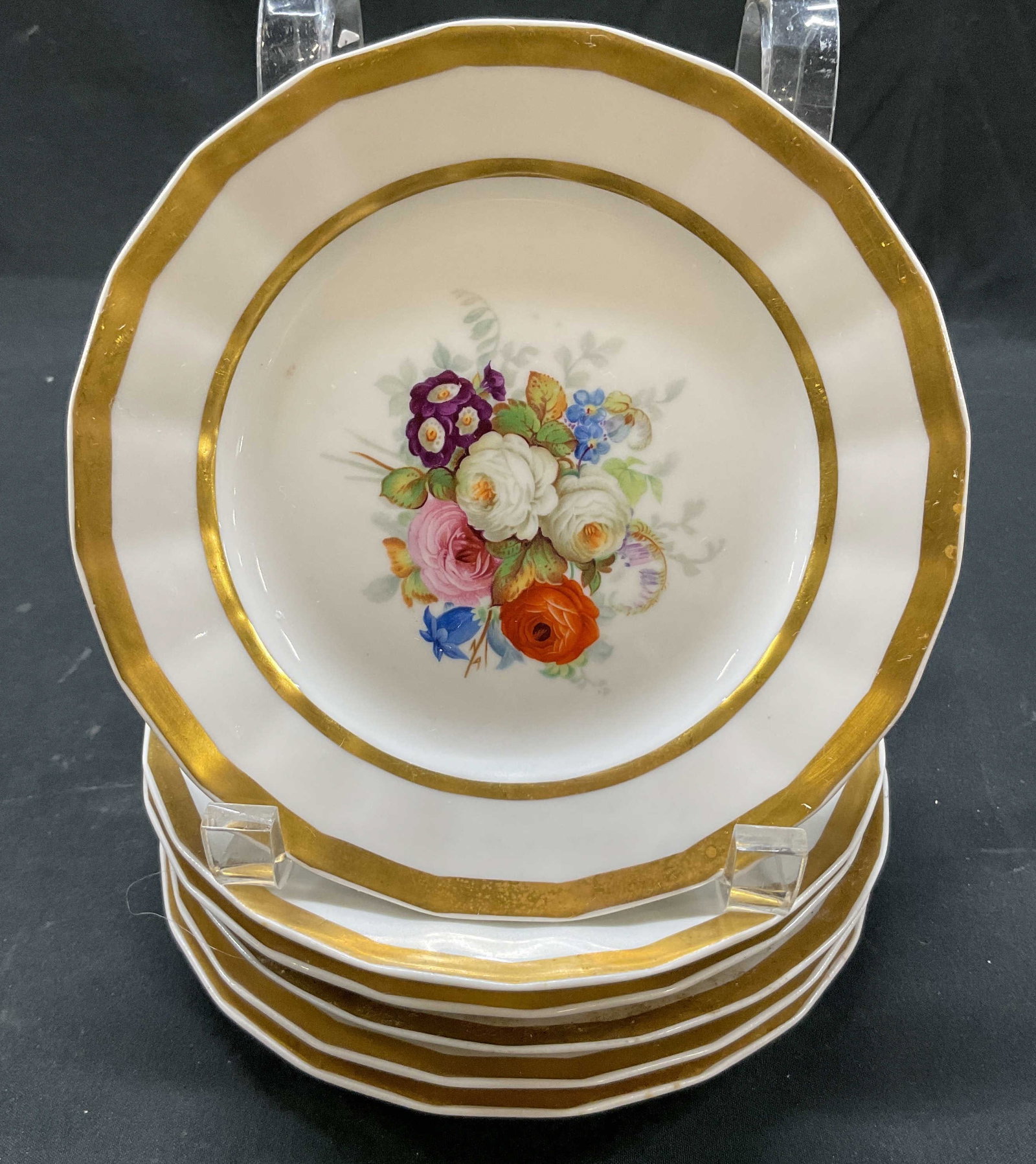 Set 6 Tressemanes & Vogt Limoges Plates France (1 of 6)