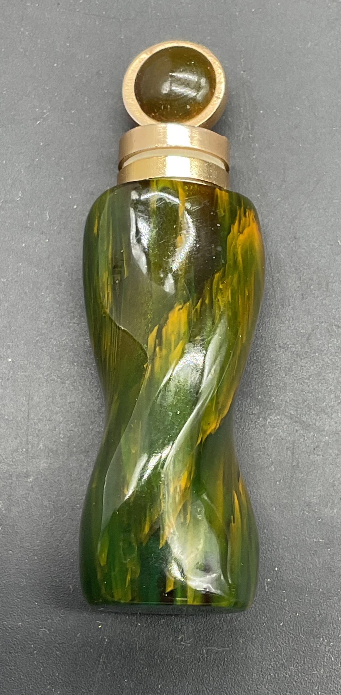 Vintage Green Lucite Perfume Bottle (1 of 6)