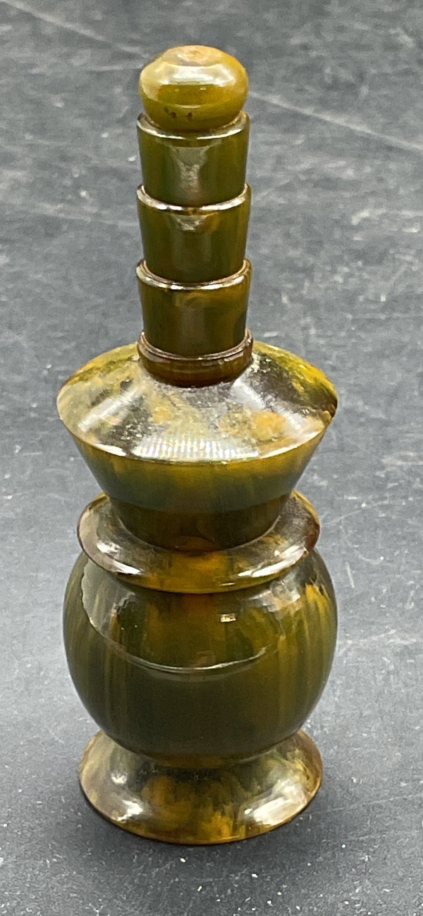 Vintage Green Lucite Perfume Bottle (1 of 6)