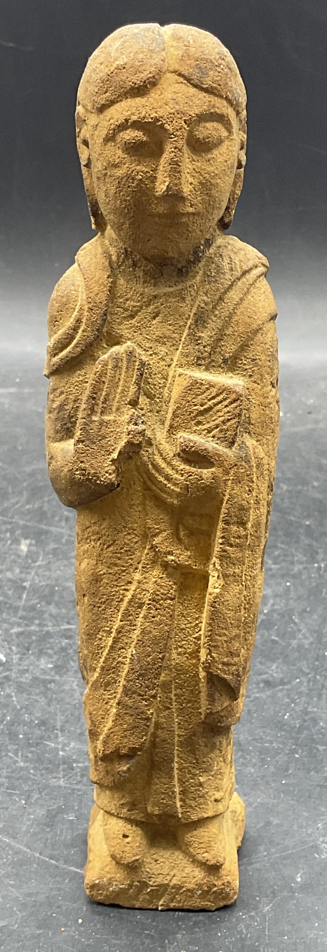 Vintage Ecclesiastical Figural Stone Carving (1 of 6)