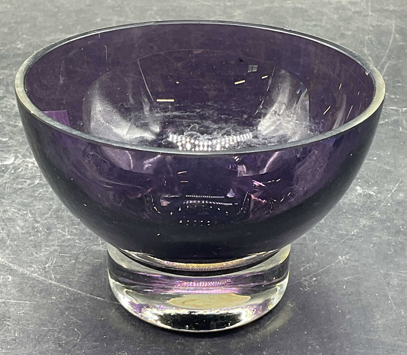 Gorgeous Designs Amethyst Art Glass Footed Bowl (1 of 6)