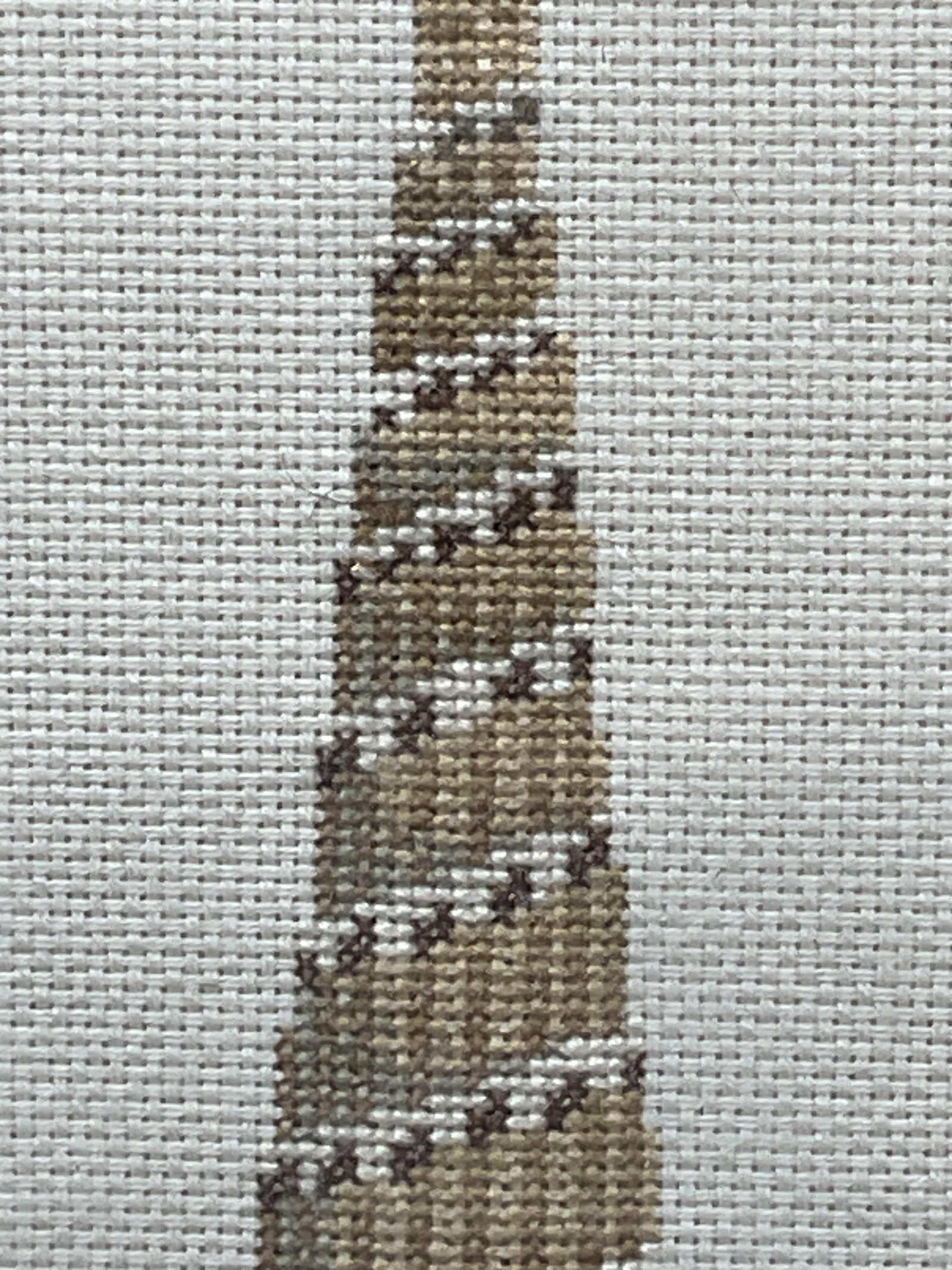 Framed Needlepoint Seashell Panel - 4