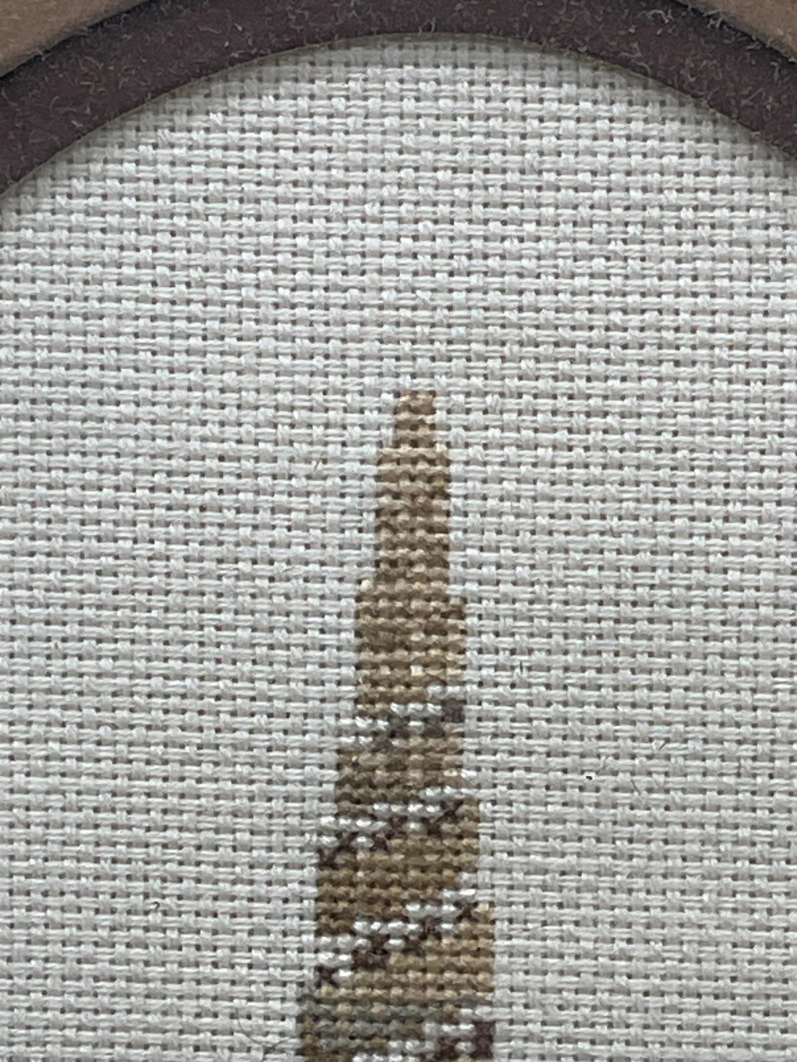 Framed Needlepoint Seashell Panel - 5
