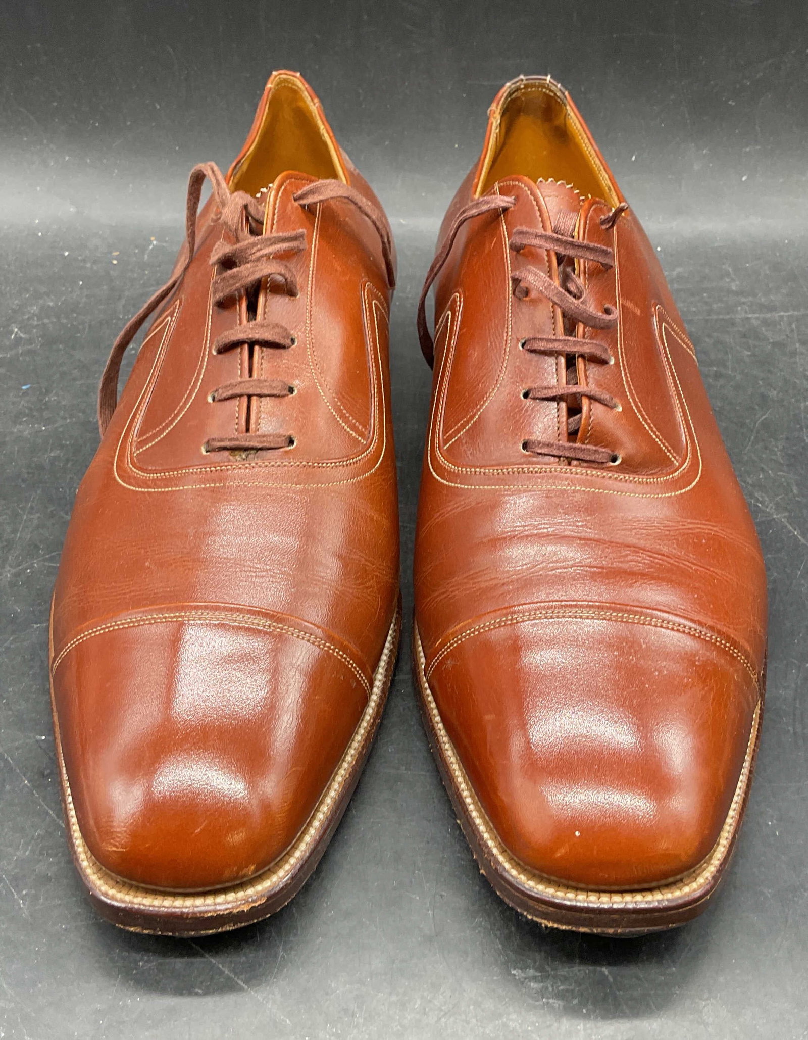 Vintage Florsheim Brown Leather Shoes (1 of 6)