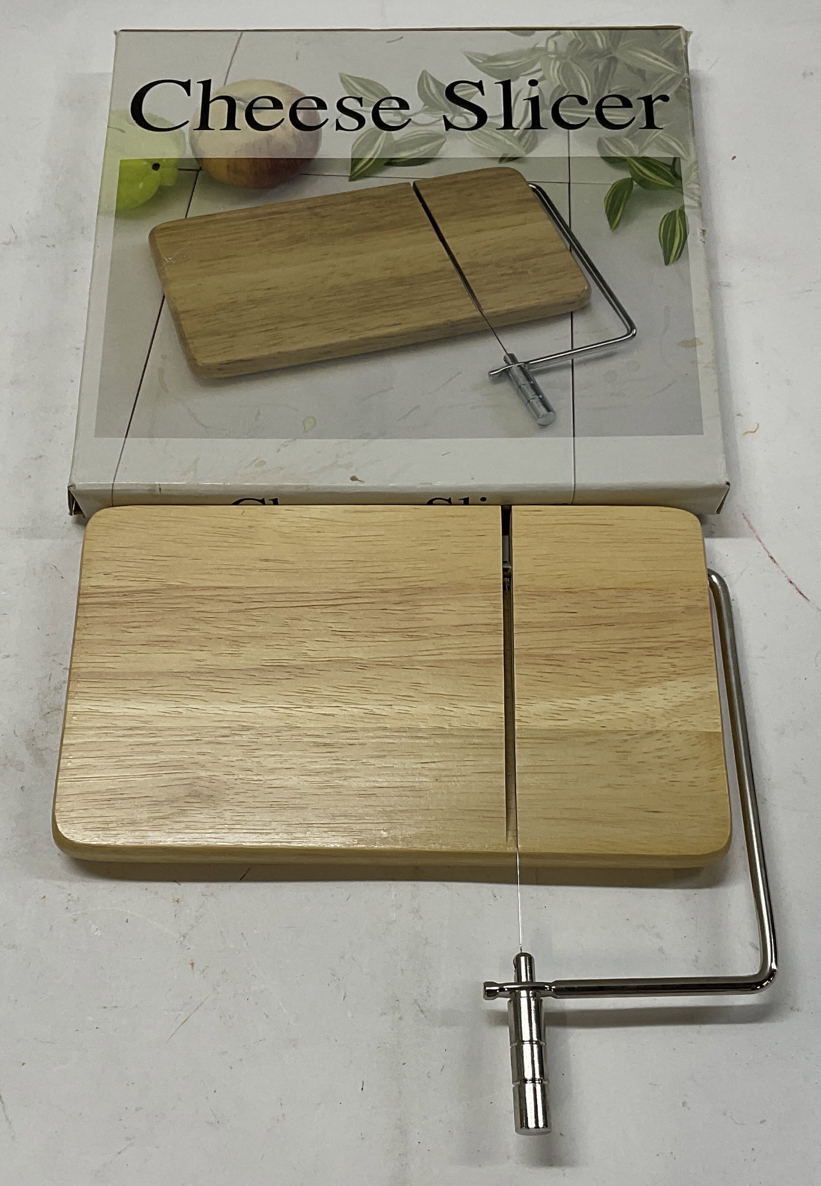 Wire Cheese Slicer on Wooden Cutting Board in Box (1 of 6)