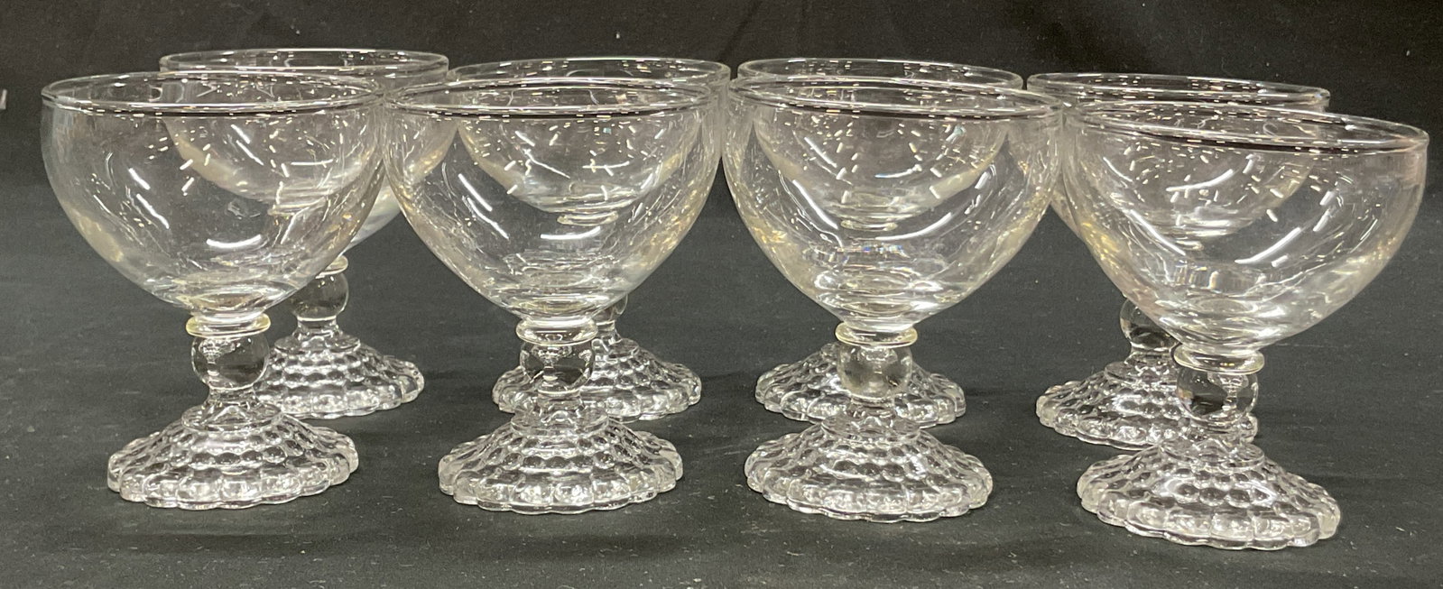 Set 8 Anchor Hocking Bubble Champagne Glasses (1 of 6)