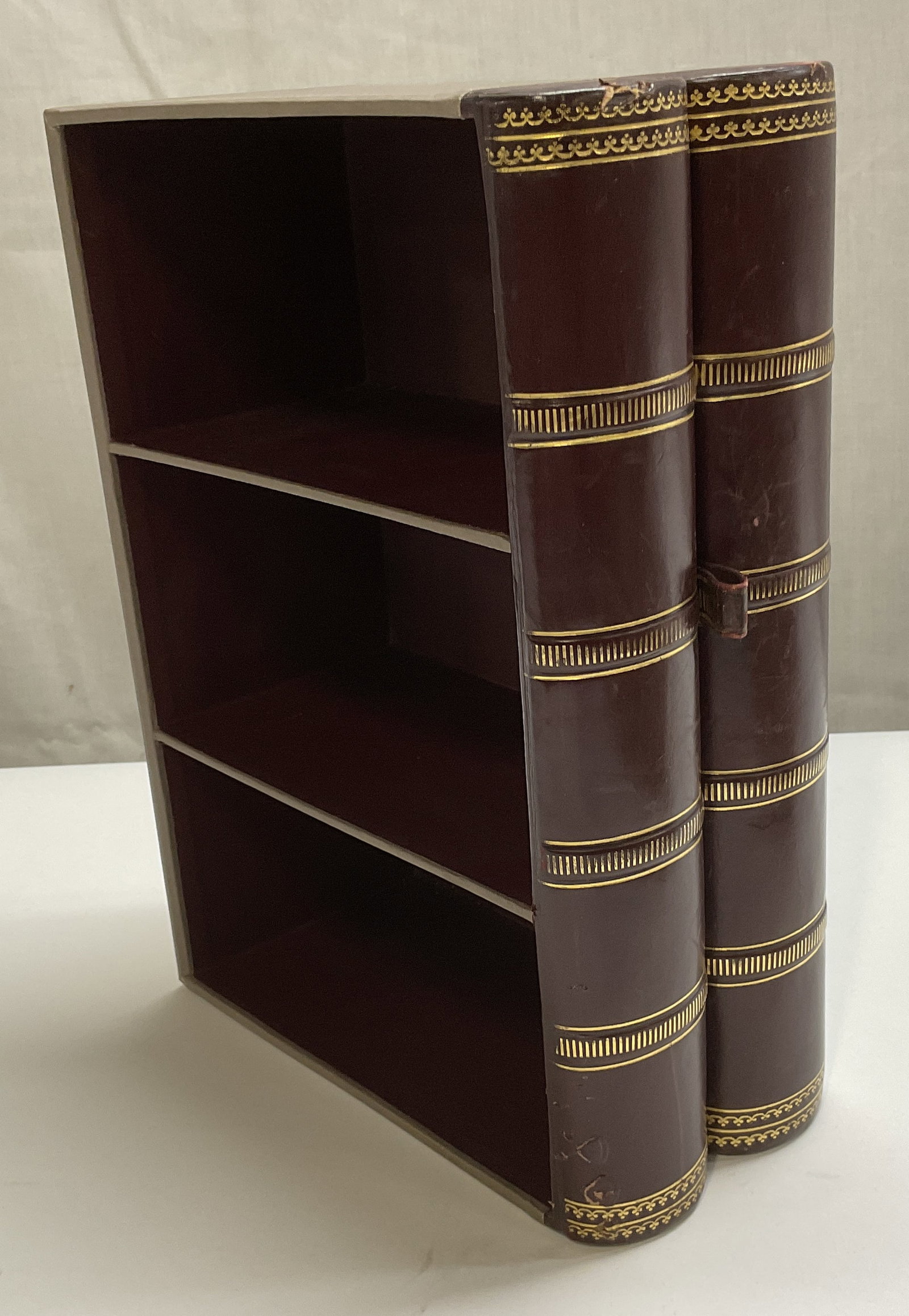 Antique Book-Shaped Storage Shelf (1 of 9)