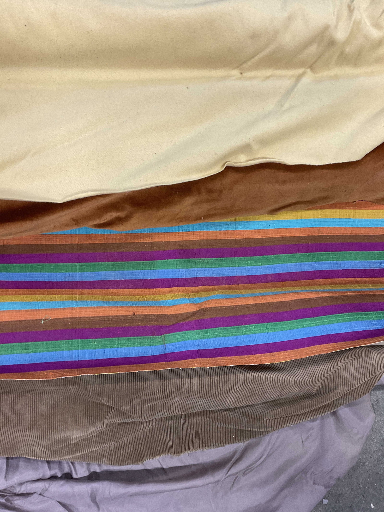Lt 5 Solid & Pinstriped Bolts of Fabric (1 of 9)