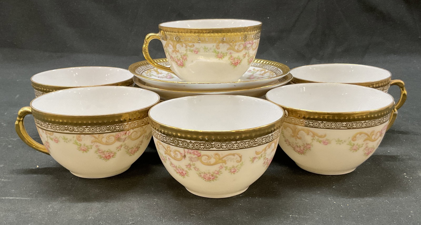Set 12 CS Porcelain Teacups & Saucers Prussia (1 of 10)