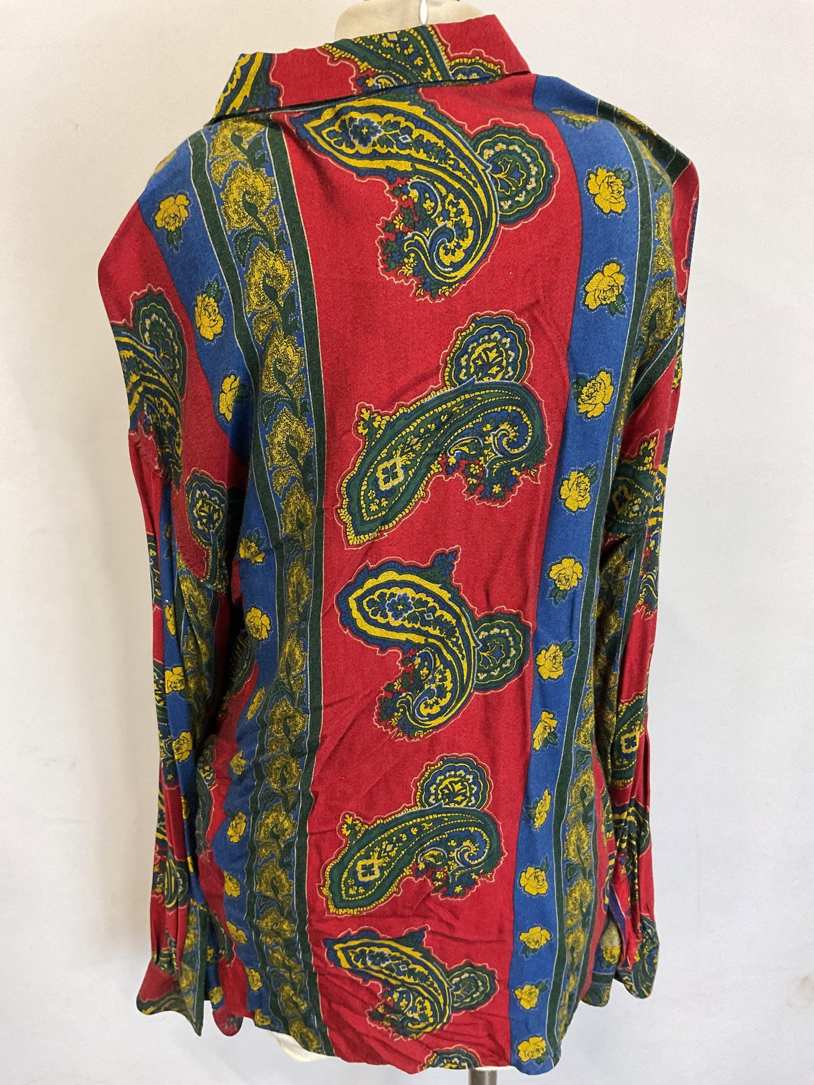 Byblos Spa Paisley Pattern Button Down Italy - 3