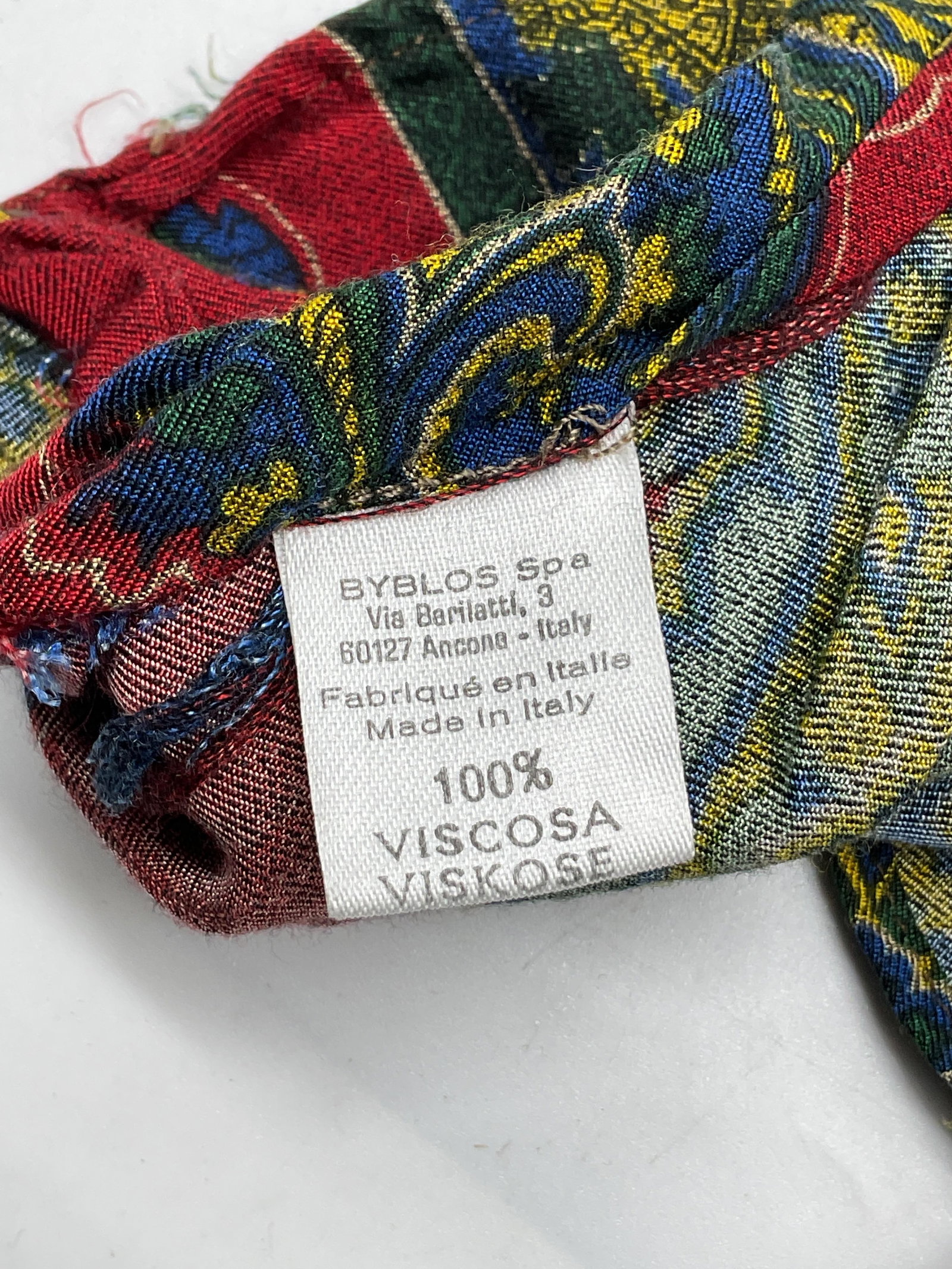 Byblos Spa Paisley Pattern Button Down Italy - 9