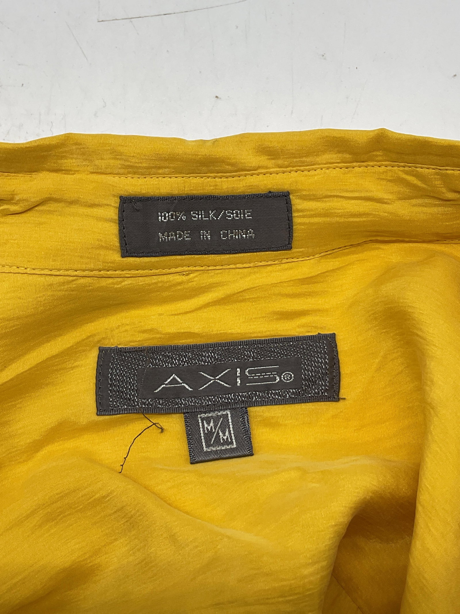 Axis Yellow Silk Long Sleeve Button Down - 7