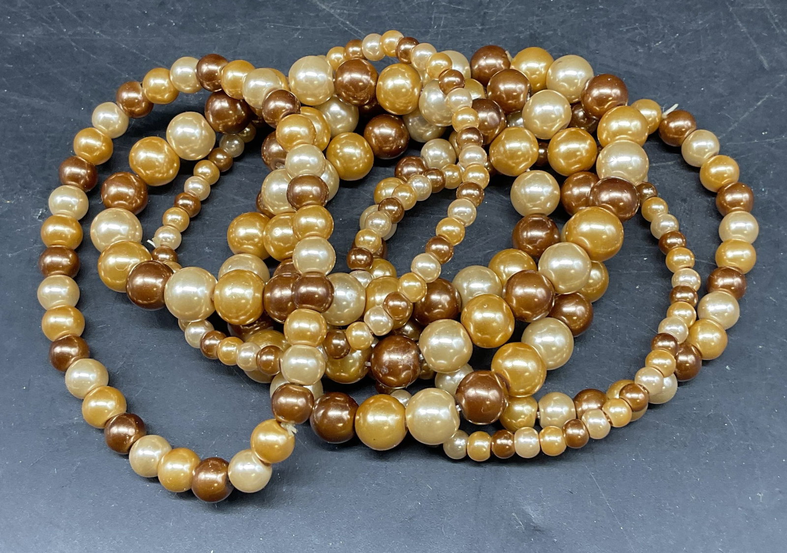 Set 7 Faux Pearl Beaded Bracelets (1 of 6)