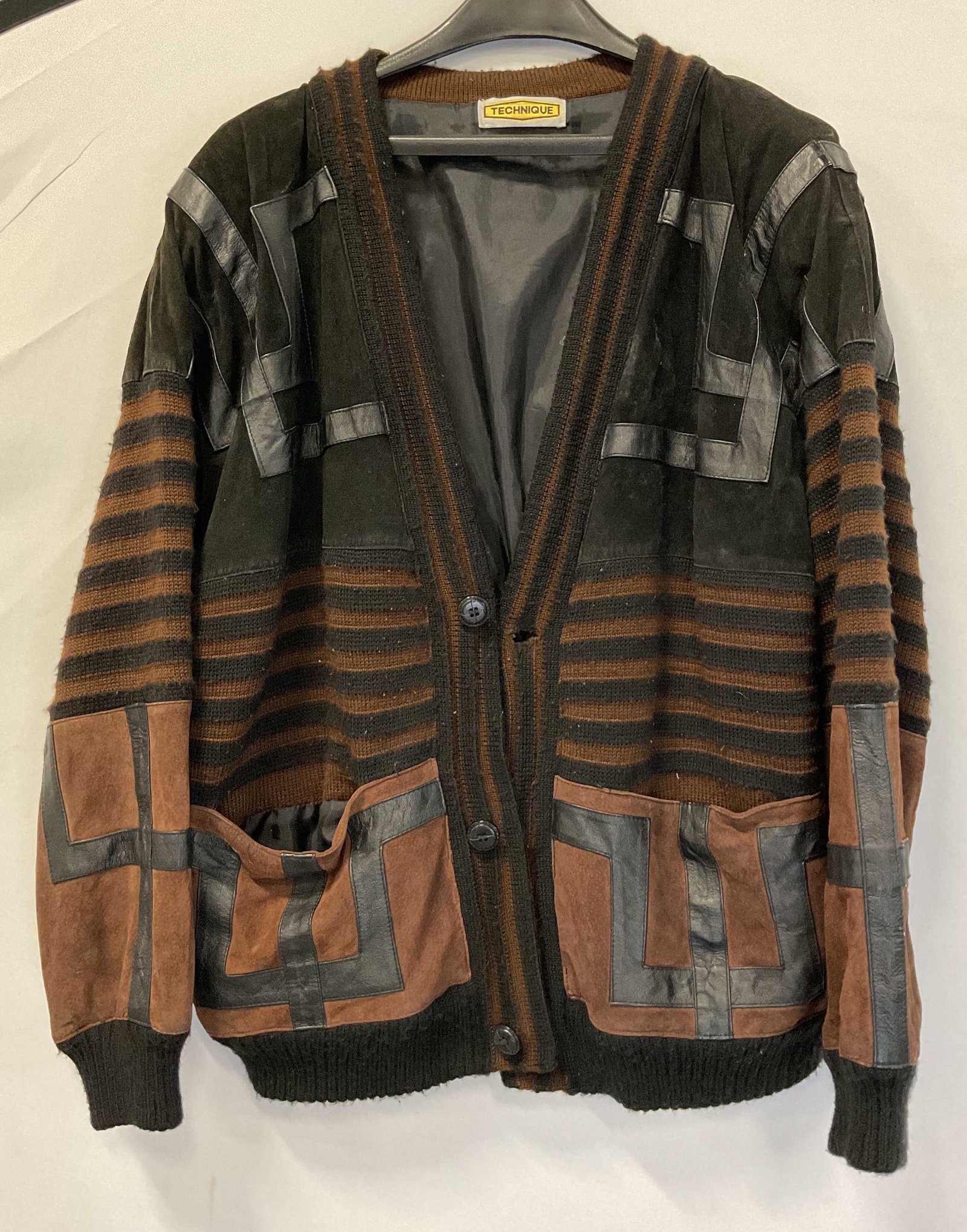 Technique Black & Brown Striped Jacket (1 of 8)